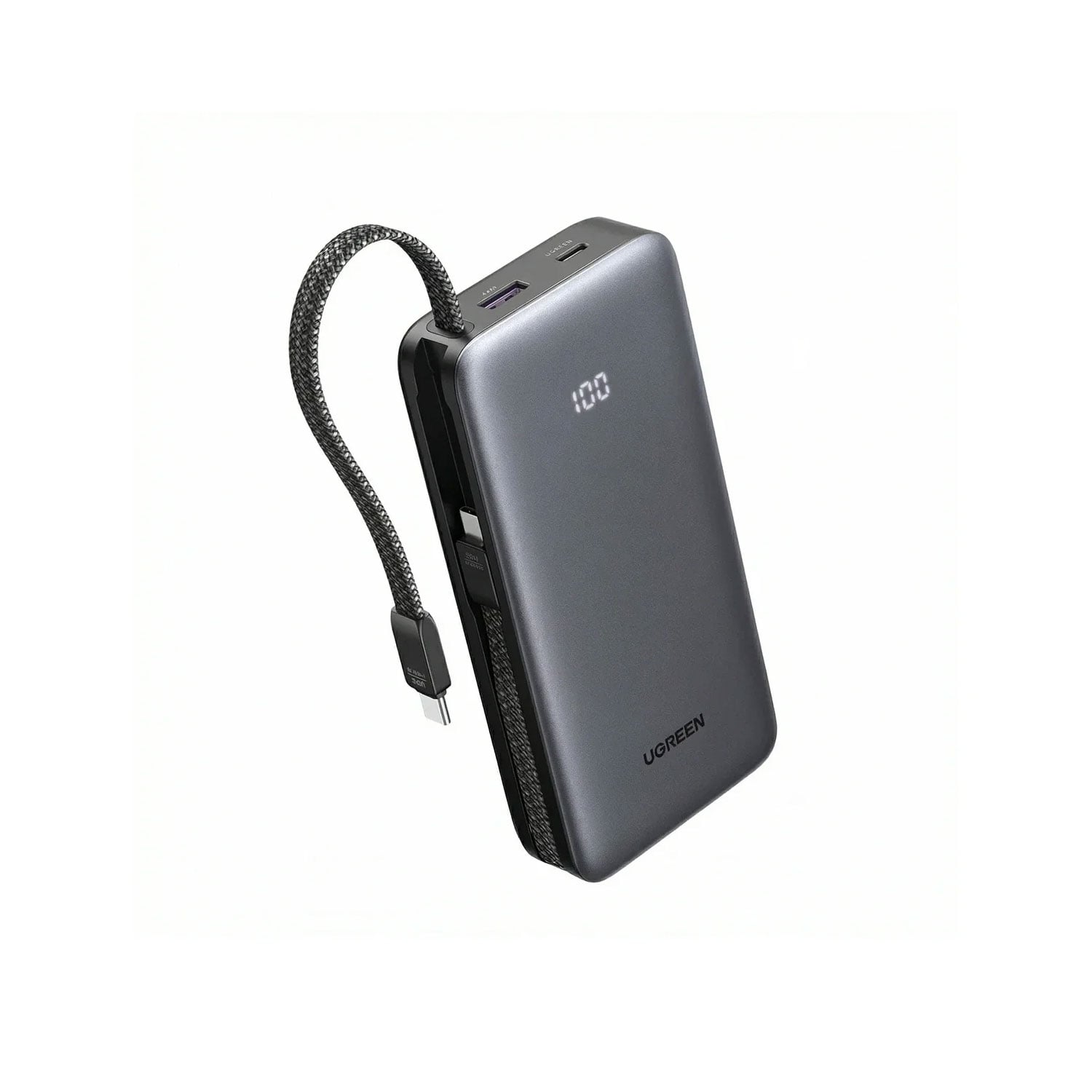 POWER BANK UGREEN 20000MAH 30W CON CABLE INTEGRADO PB528-55985B - 1