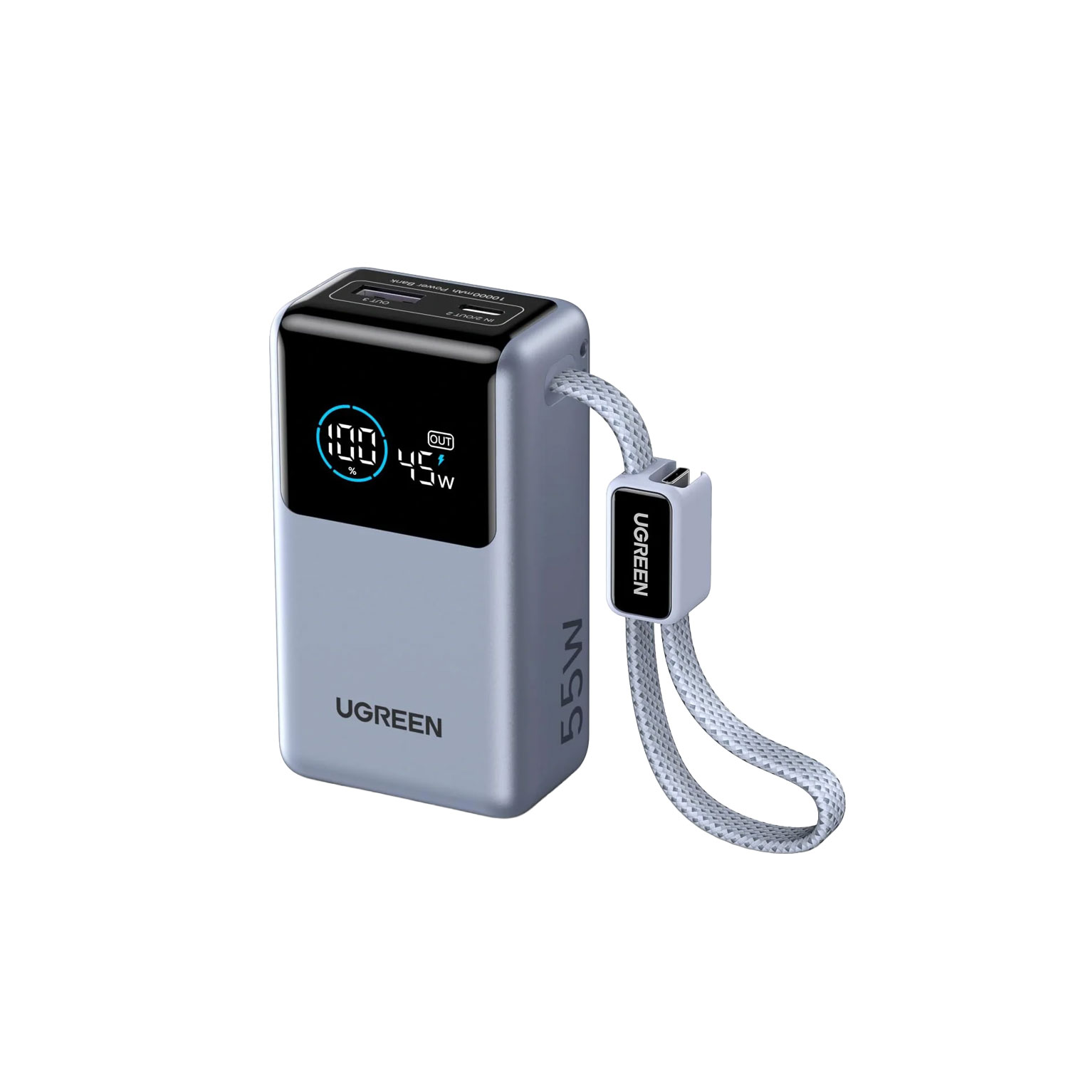 POWER BANK UGREEN NEXODE PRO 55W 10000 MAHCARGA RÁPIDA PORTÁTIL PB727-75701B - 1
