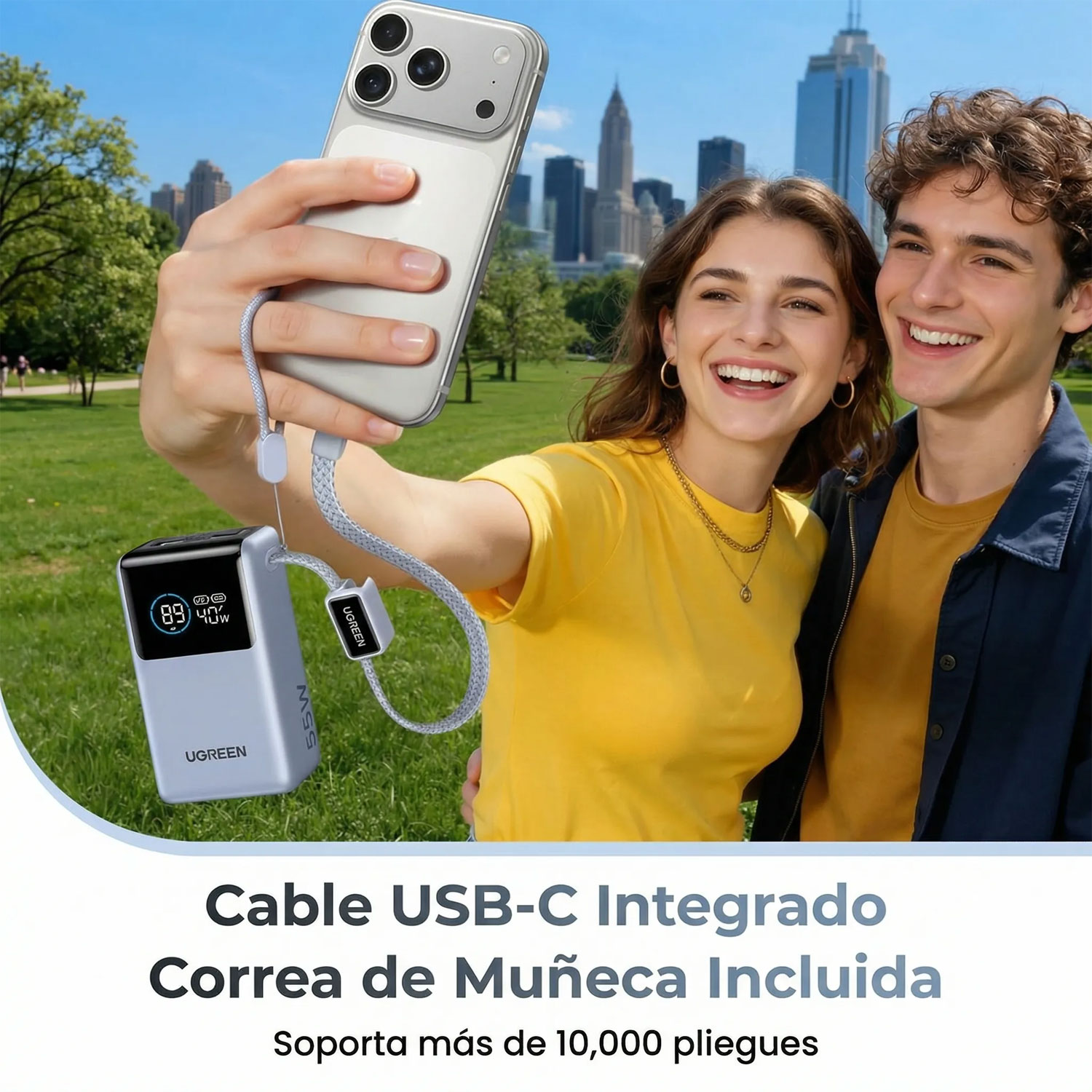 POWER BANK UGREEN NEXODE PRO 55W 10000 MAHCARGA RÁPIDA PORTÁTIL PB727-75701B - 6