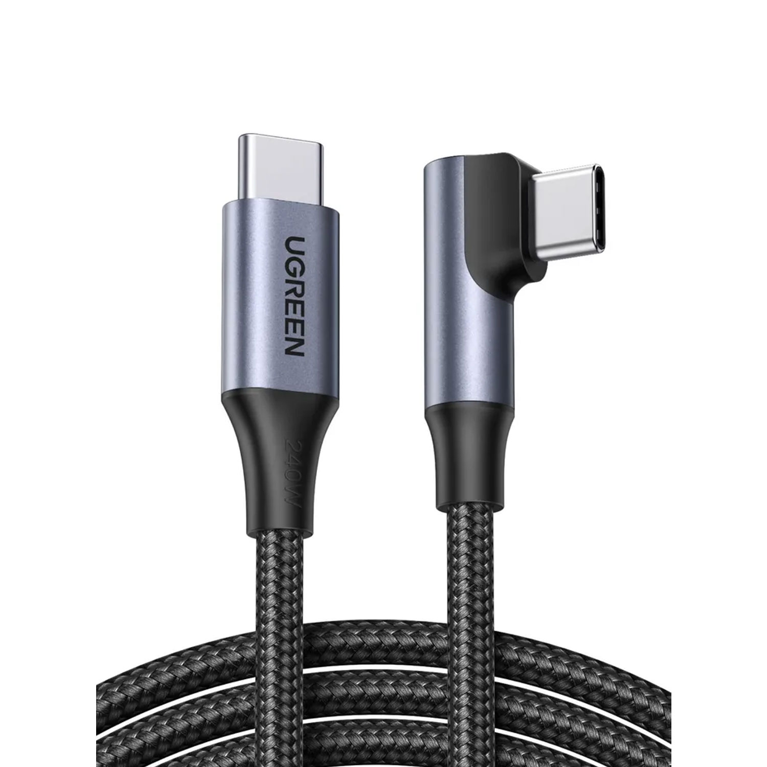 CABLE USB-C A USB-C UGREEN TIPO L 240W 1M NEGRO L536-85225 - 1