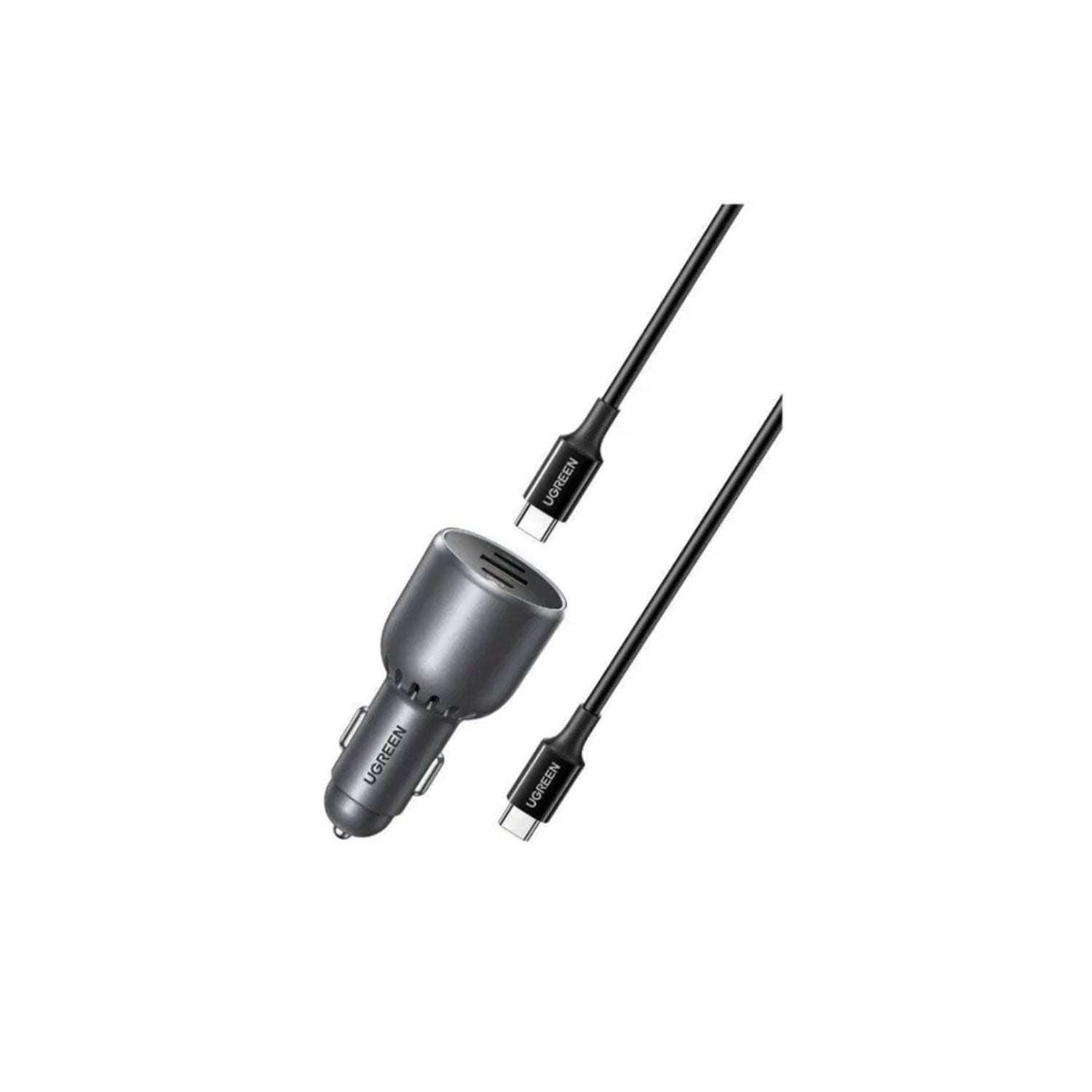 CARGADOR DE AUTO UGREEN 130W 3 PUERTOS CARGA RÁPIDA EC705-55511 - 2