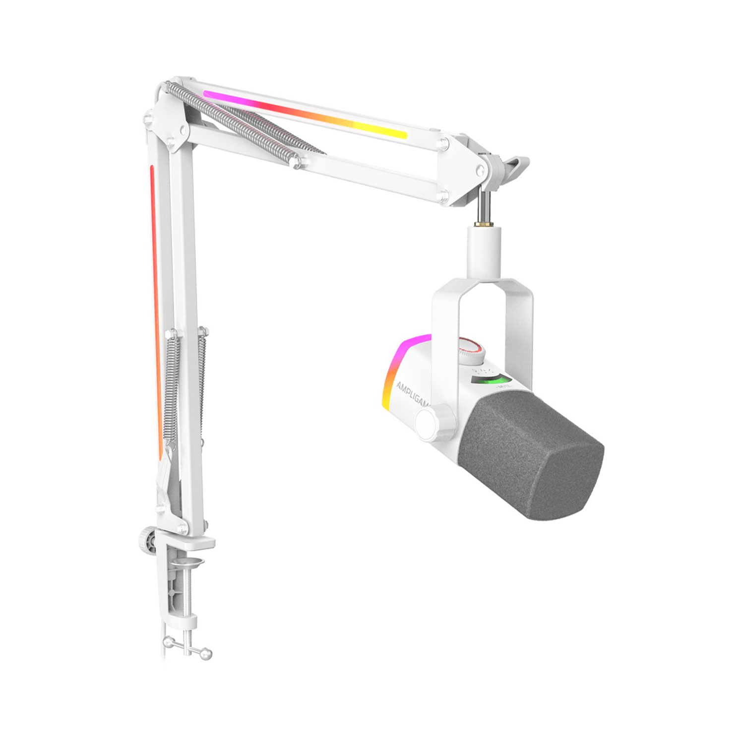 MICRÓFONO FIFINE AM8PROT BLANCO CON BRAZO AJUSTABLE - 3