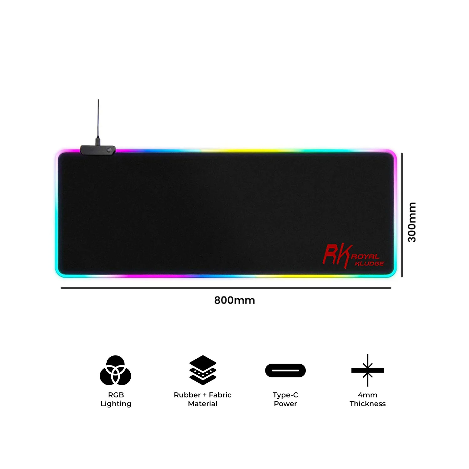 MOUSE PAD ROYAL KLUDGE PARA GAMING - 4