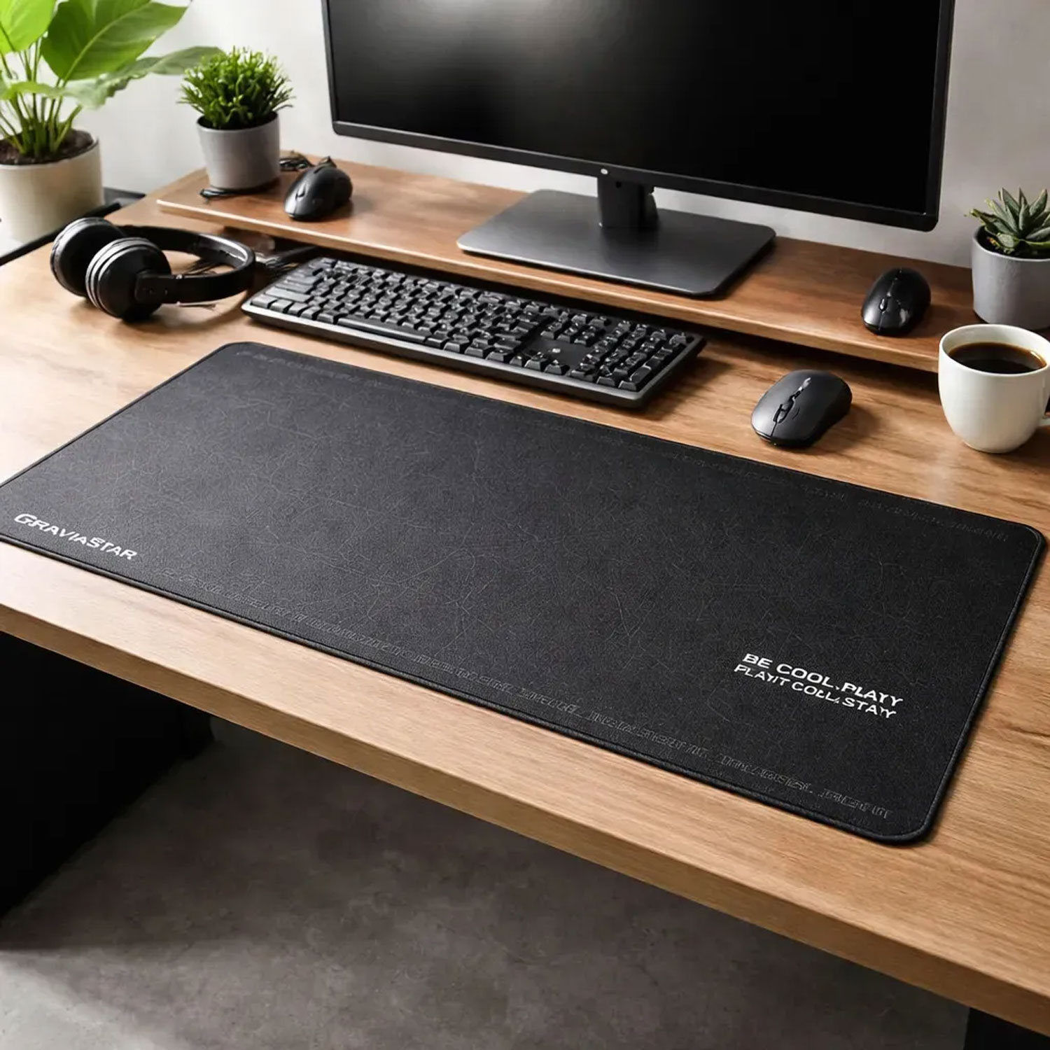 MOUSE PAD GRAVASTAR XL COLOR NEGRO - 4