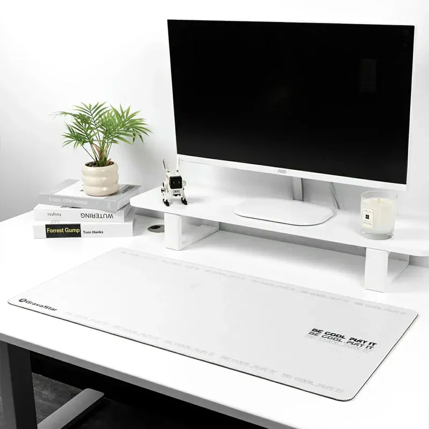MOUSE PAD GRAVASTAR XL COLOR BLANCO - 2