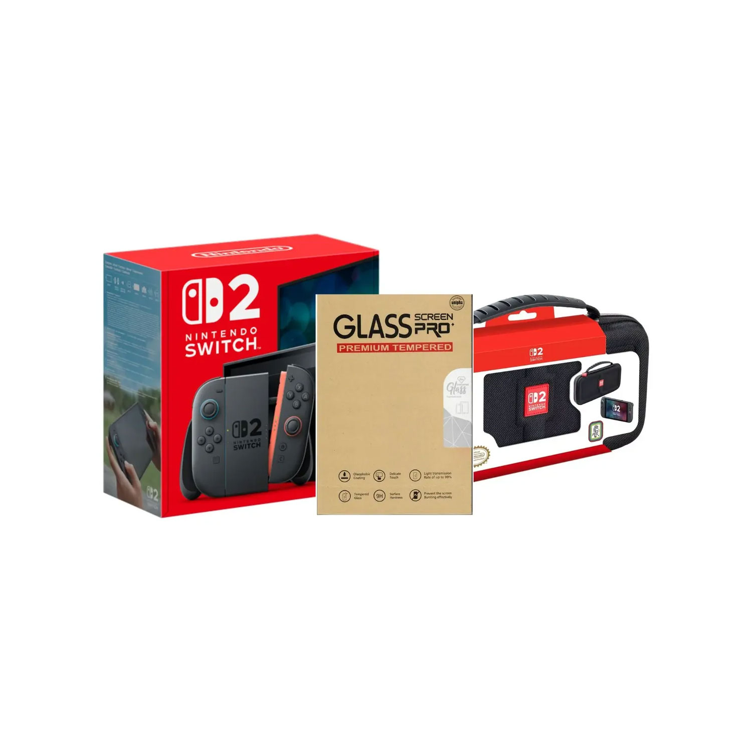 CONSOLA NINTENDO SWITCH 2 + ESTUCHE + MICA DE VIDRIO TEMPLADO - 1