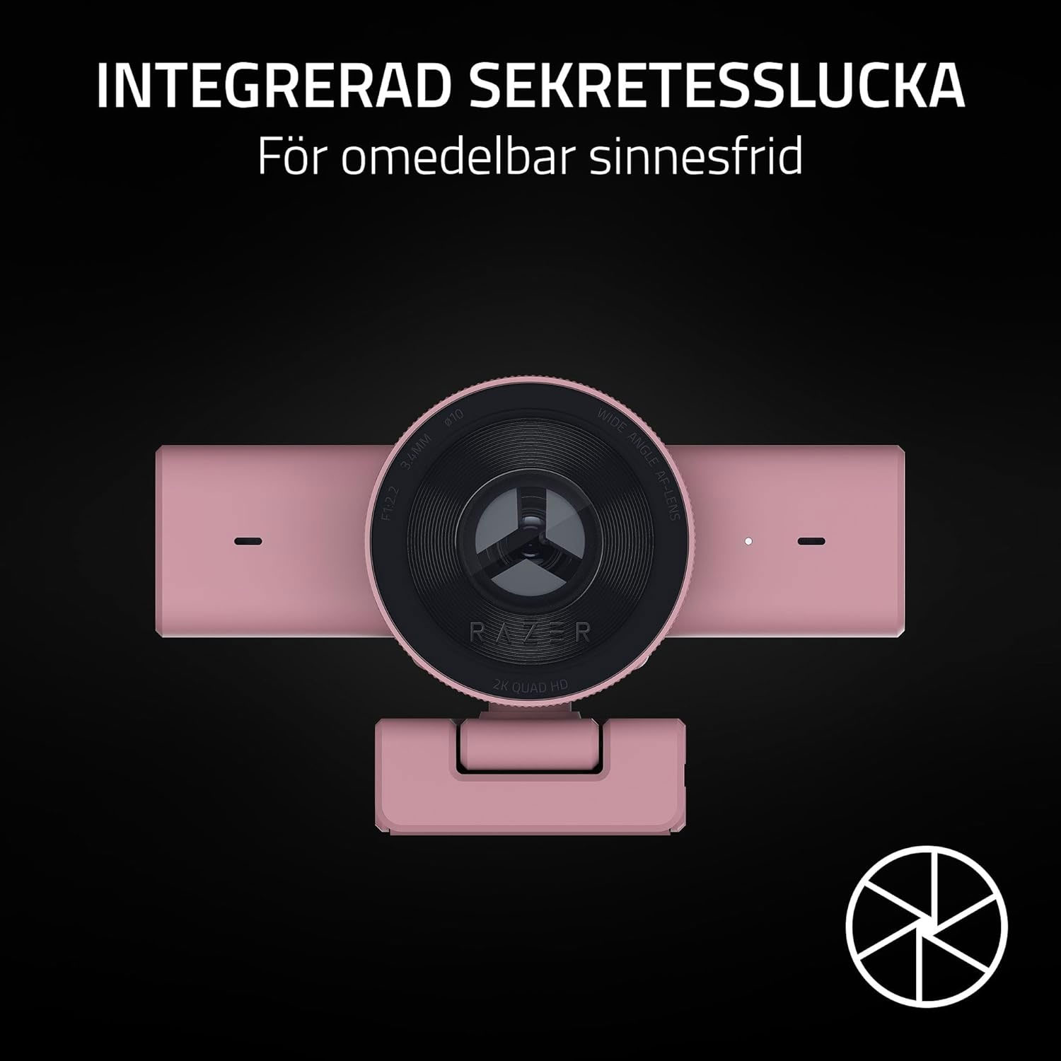 CÁMARA WEB RAZER KIYO V2 X STREAMING 2K 60FPS 1080P 60FPS USB QUARTZ - 5