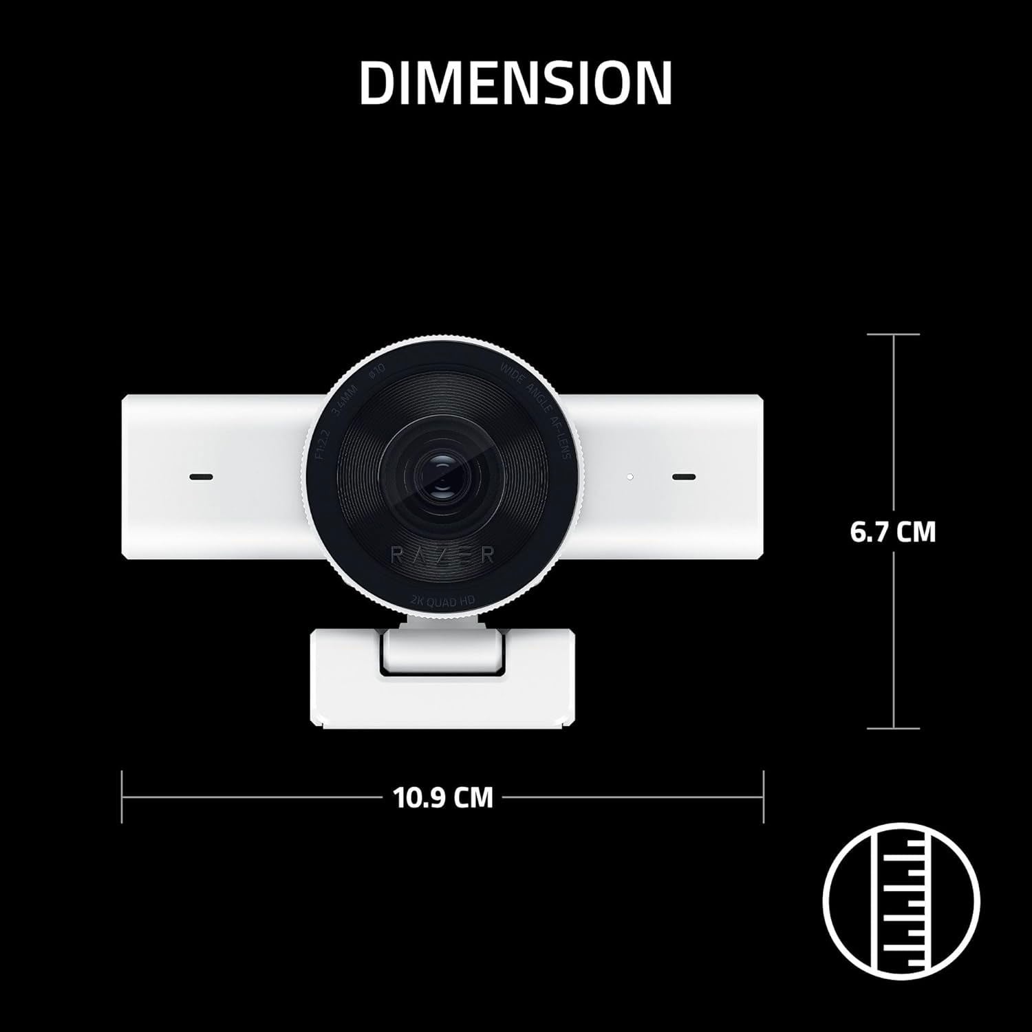 CÁMARA WEB RAZER KIYO V2 X STREAMING 2K 60FPS 1080P 60FPS USB BLANCO - 4