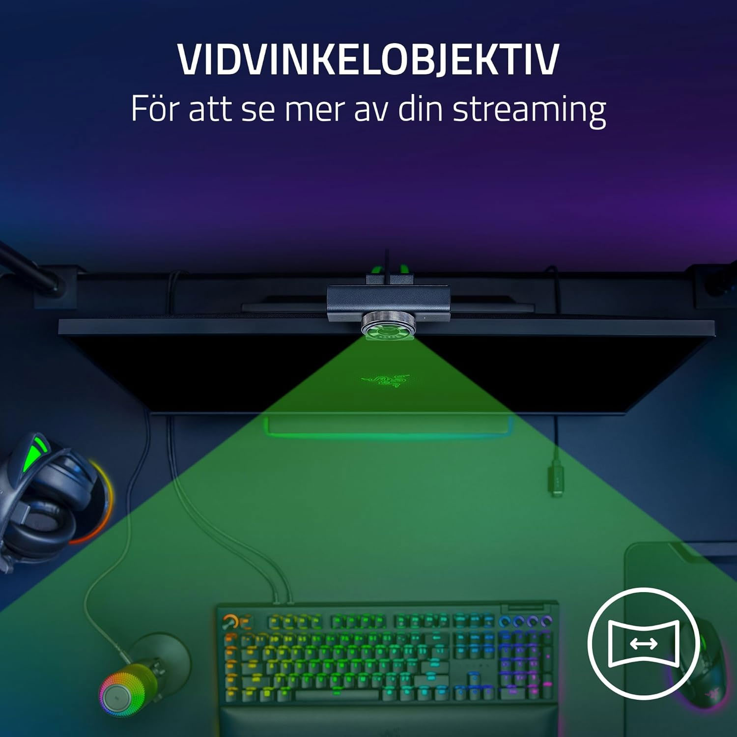 CÁMARA WEB RAZER KIYO V2 X STREAMING 2K 60FPS 1080P 60FPS USB NEGRO - 4