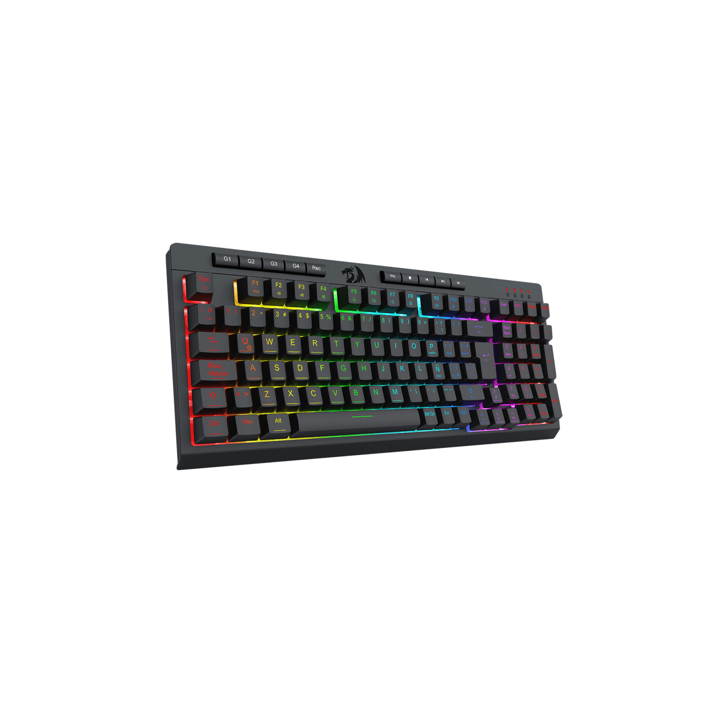 COMBO GAMER REDRAGON 4 EN 1 S147-SP TECLADO K515 + MOUSE M724 + AUDÍFONOS H211 + MOUSE PAD P016 - 5