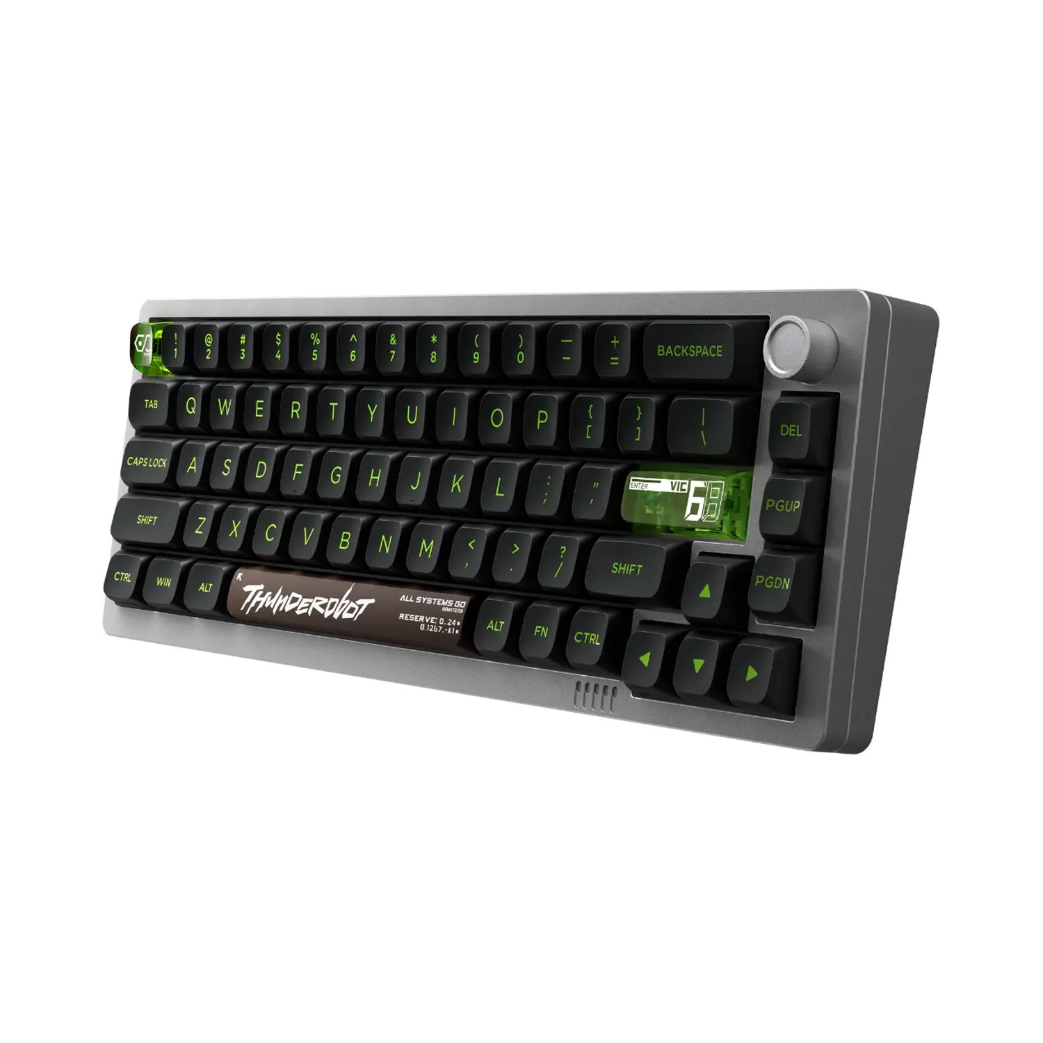 TECLADO GAMER THUNDEROBOT VIC68 SE CABLEADO POLAR MAGNETIC SWITCH PRO+ SILVER - 4
