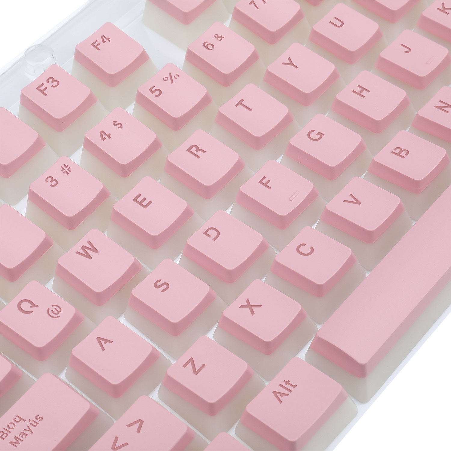 KEYCAPS REDRAGON SCARAB ESPAÑOL 130 TECLAS ROSA - 4