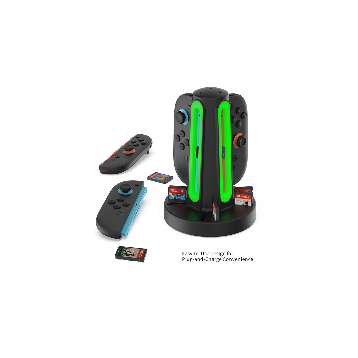 BASE DE CARGA DOBE PARA JOY-CON NINTENDO SWITCH 2 TNS-3172-BLACK - 5