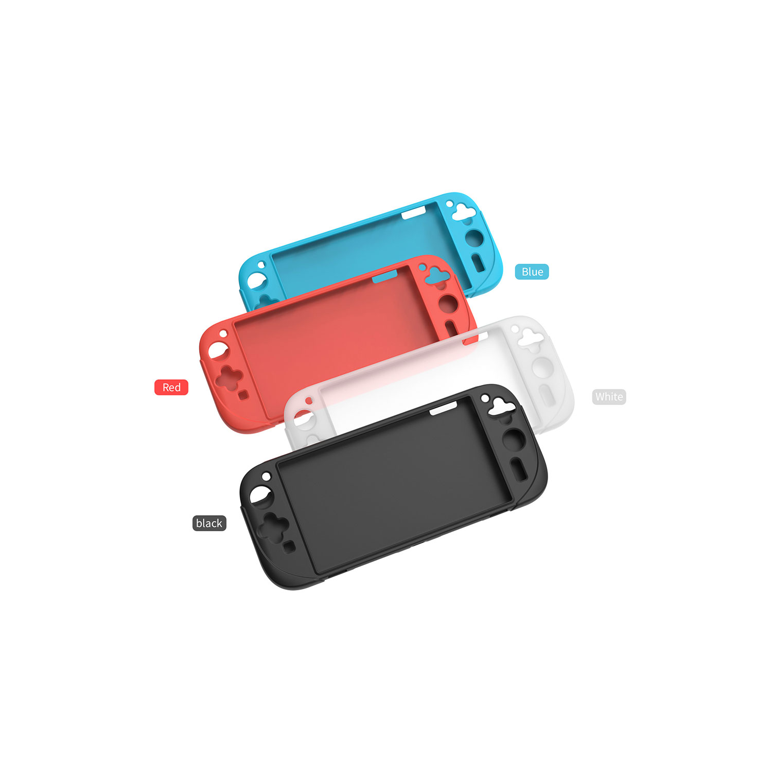 FUNDA PROTECTORA DE SILICONA DOBE PARA NINTENDO SWITCH 2 TNS-3158-BLACK - 4
