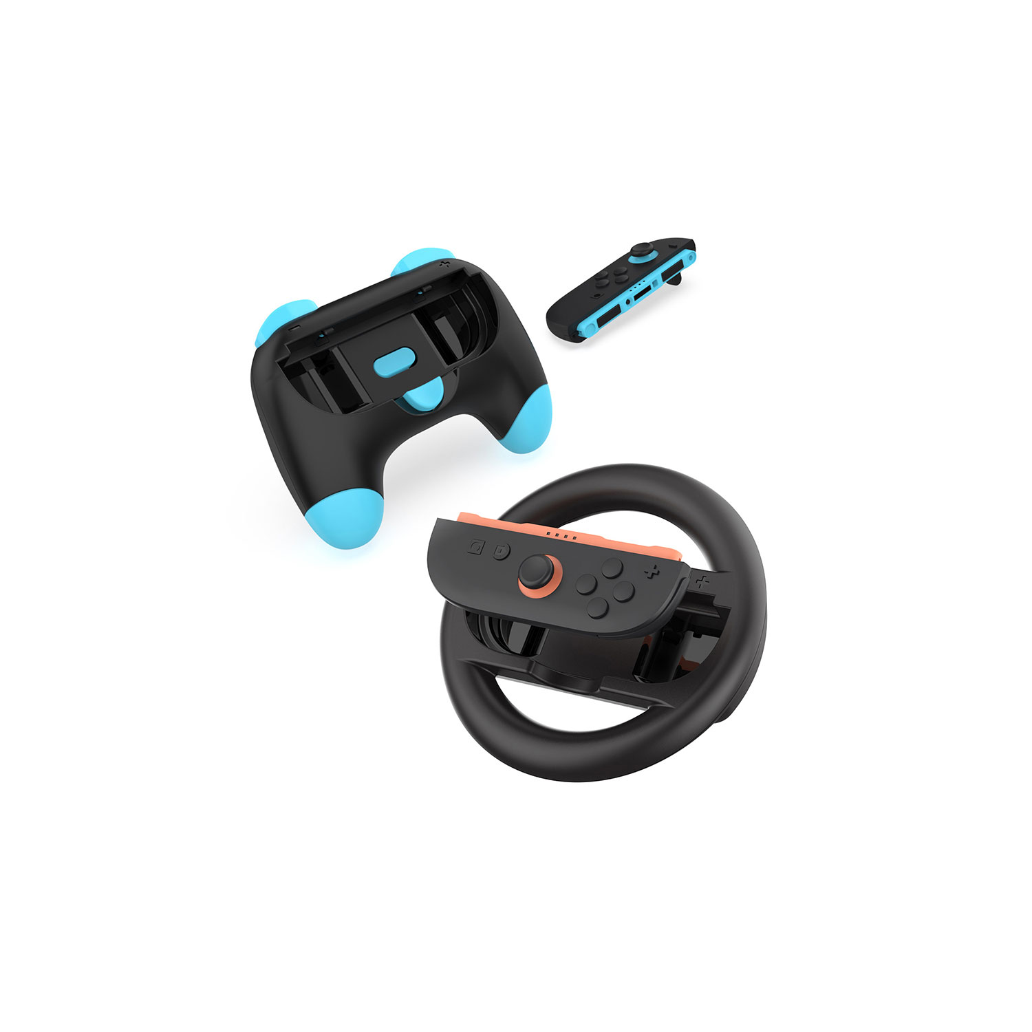 KIT GRIP Y VOLANTE DOBE PARA JOY-CON NINTENDO SWITCH 2 TNS-5110 - 3