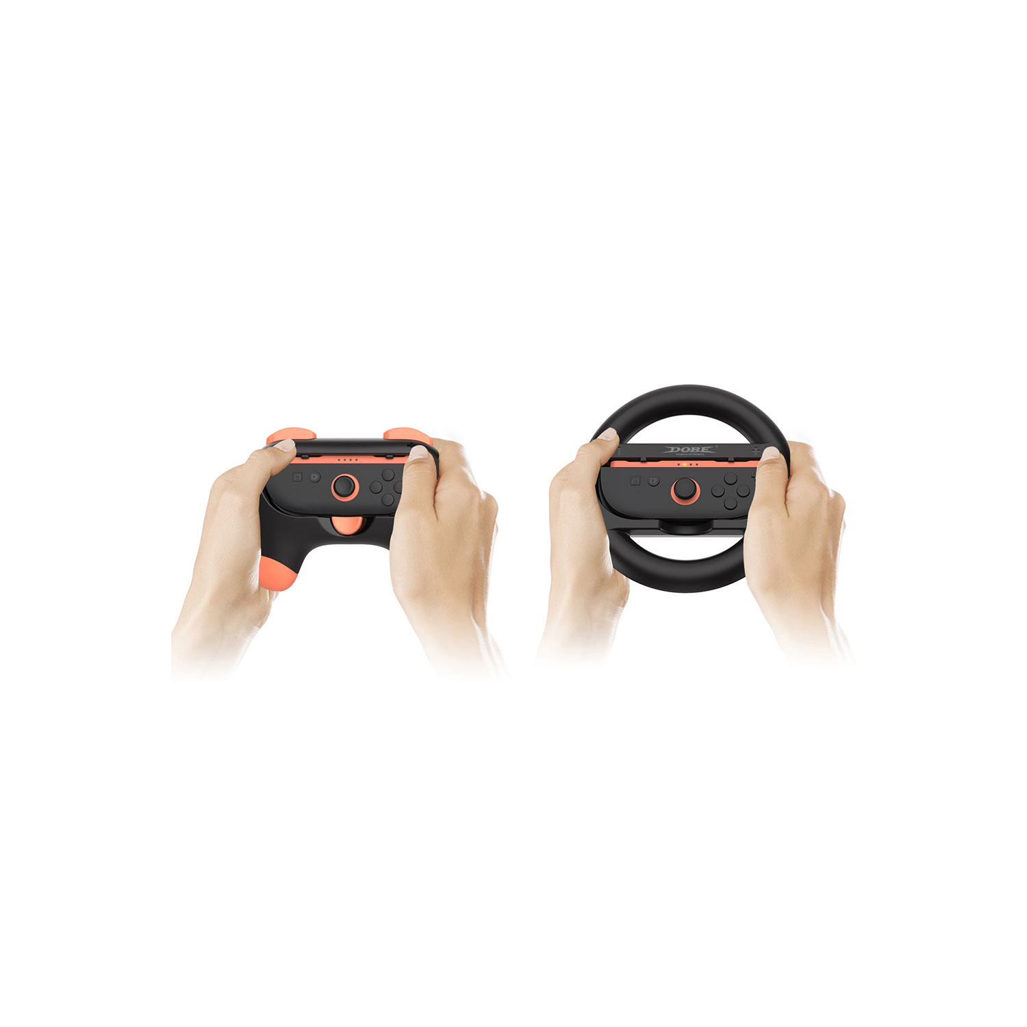 KIT GRIP Y VOLANTE DOBE PARA JOY-CON NINTENDO SWITCH 2 TNS-5110 - 4