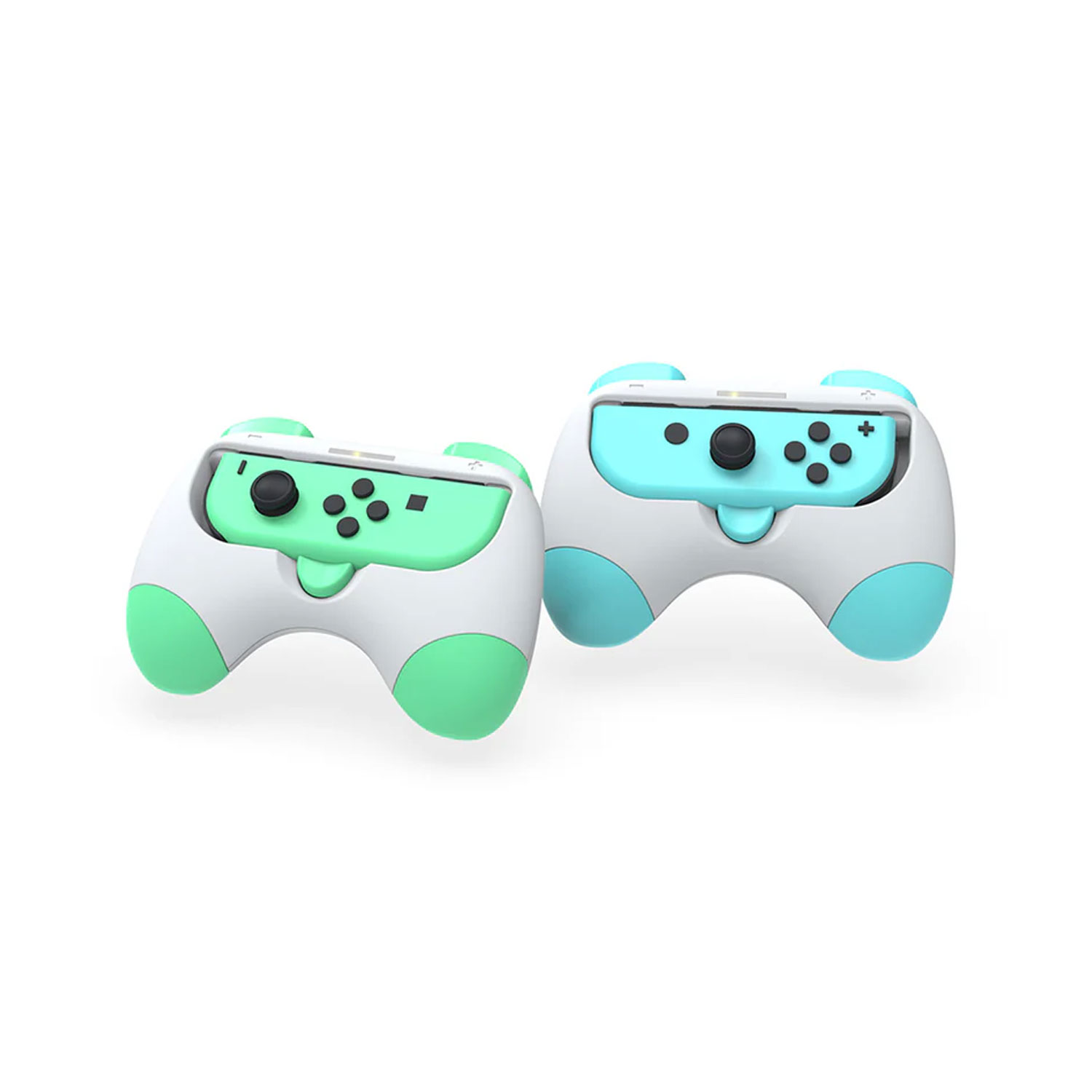 GRIP PARA JOY-CON DOBE NINTENDO SWITCH OLED COLOR VERDE/AZUL TNS-2130 - 1