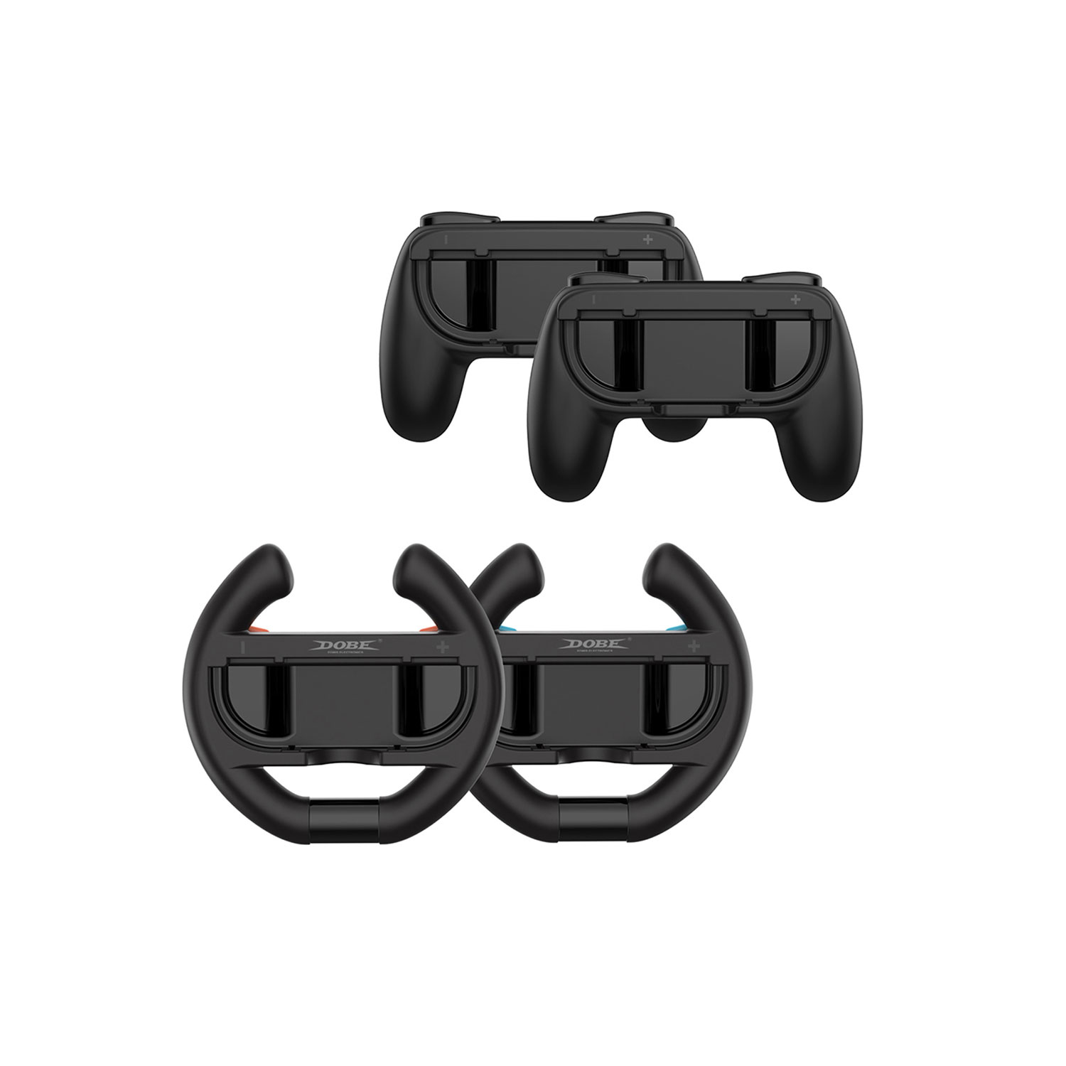 KIT GRIP Y VOLANTE DOBE PARA JOY-CON NINTENDO SWITCH 2 TNS-5109 - 1