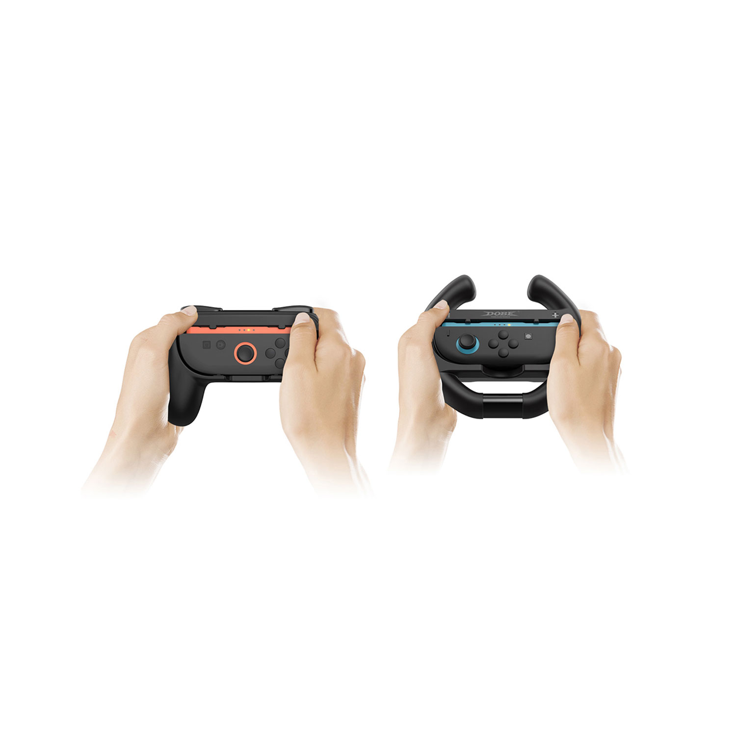 KIT GRIP Y VOLANTE DOBE PARA JOY-CON NINTENDO SWITCH 2 TNS-5109 - 4
