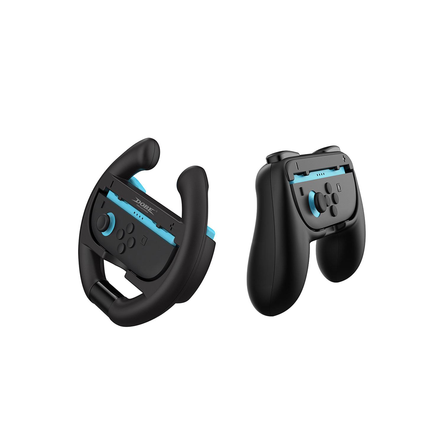 KIT GRIP Y VOLANTE DOBE PARA JOY-CON NINTENDO SWITCH 2 TNS-5109 - 5