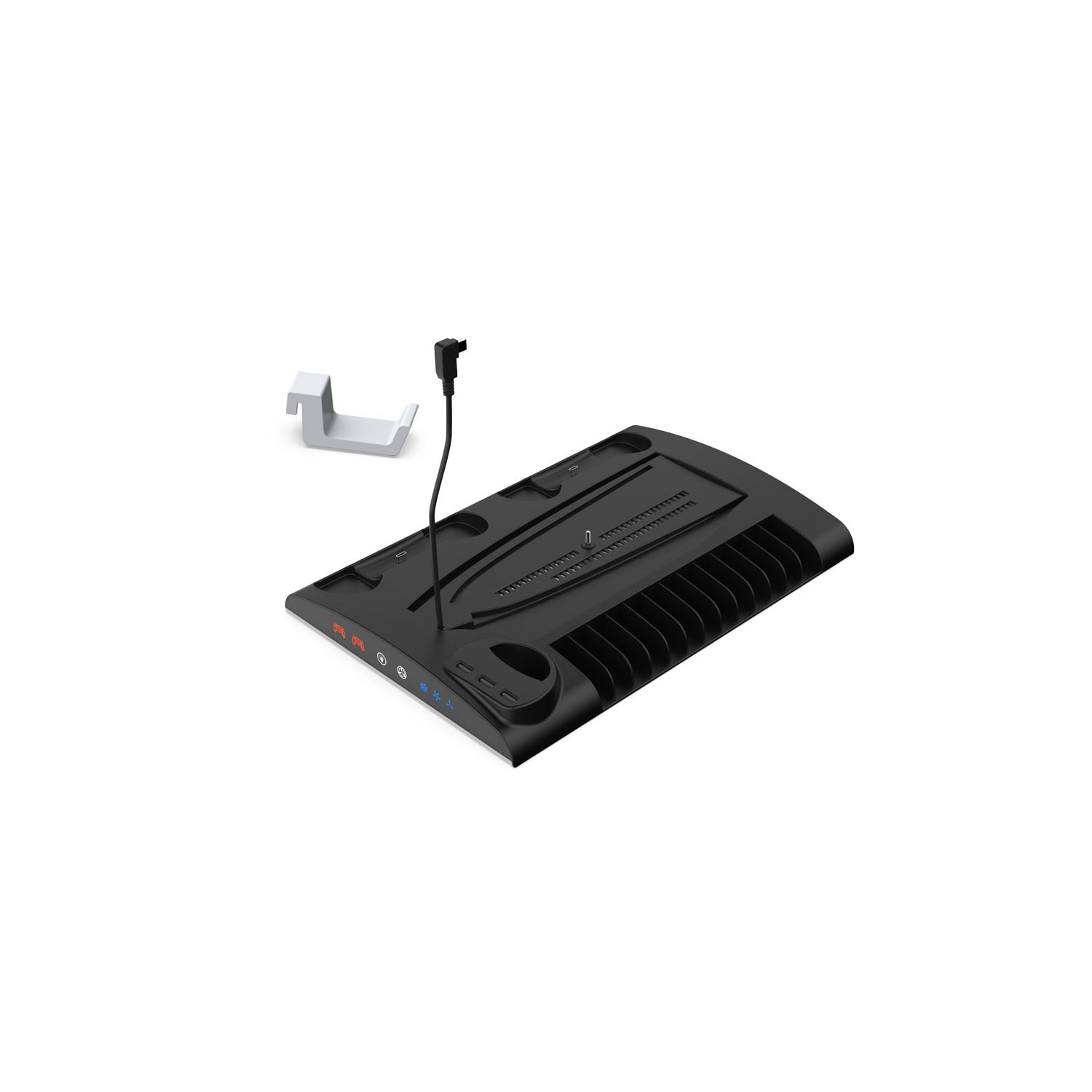 BASE MULTIFUNCIONAL DOBE CON REFRIGERACIÓN Y CARGA PARA PS5 SLIM Y PS5 PRO TP5-3570D-BLACK - 1