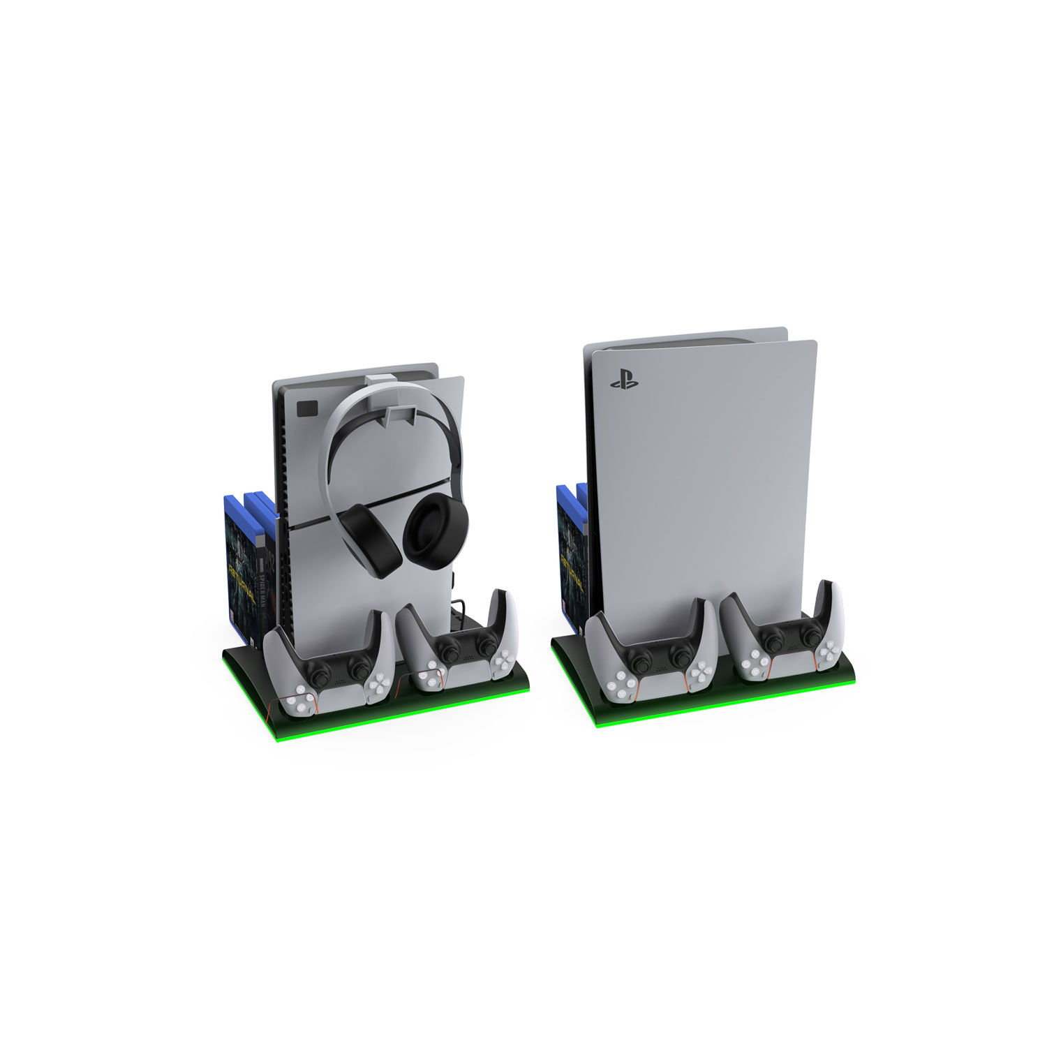 BASE MULTIFUNCIONAL DOBE CON REFRIGERACIÓN Y CARGA PARA PS5 SLIM Y PS5 PRO TP5-3570D-BLACK - 5