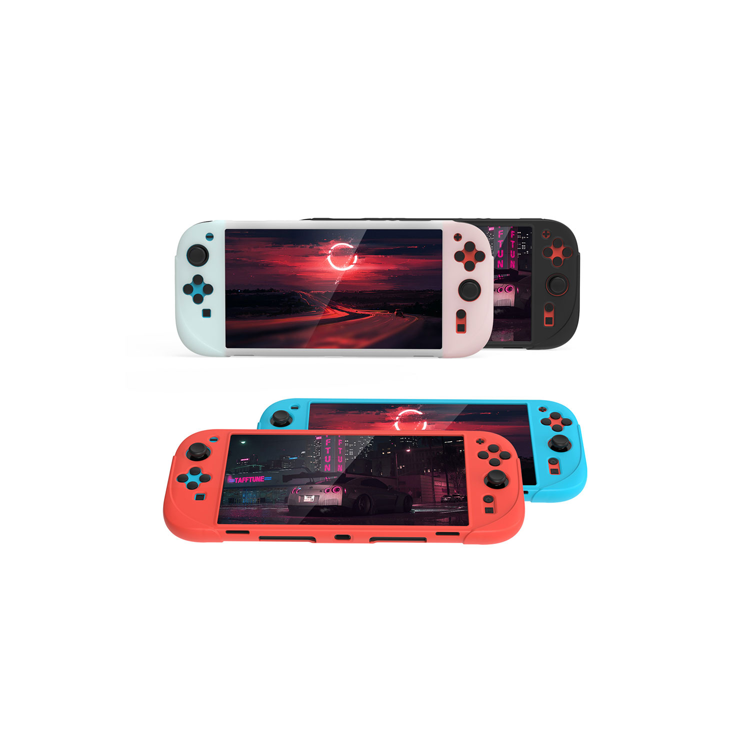 FUNDA PROTECTORA DE SILICONA DOBE PARA NINTENDO SWITCH 2 TNS-3158-RED - 5