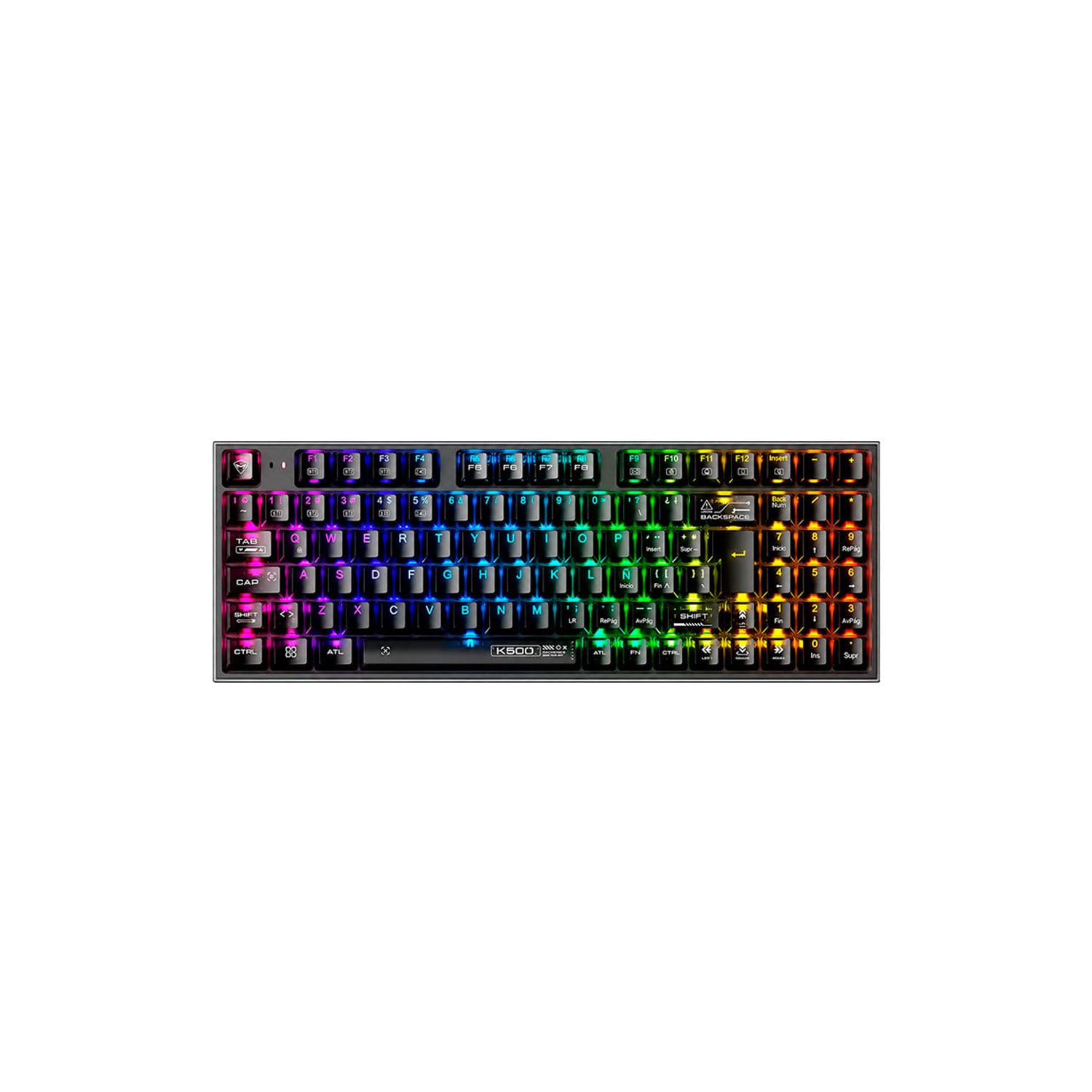 TECLADO GAMER MACHENIKE K500 B94 RGB CABLEADO ESPAÑOL NEGRO - 1