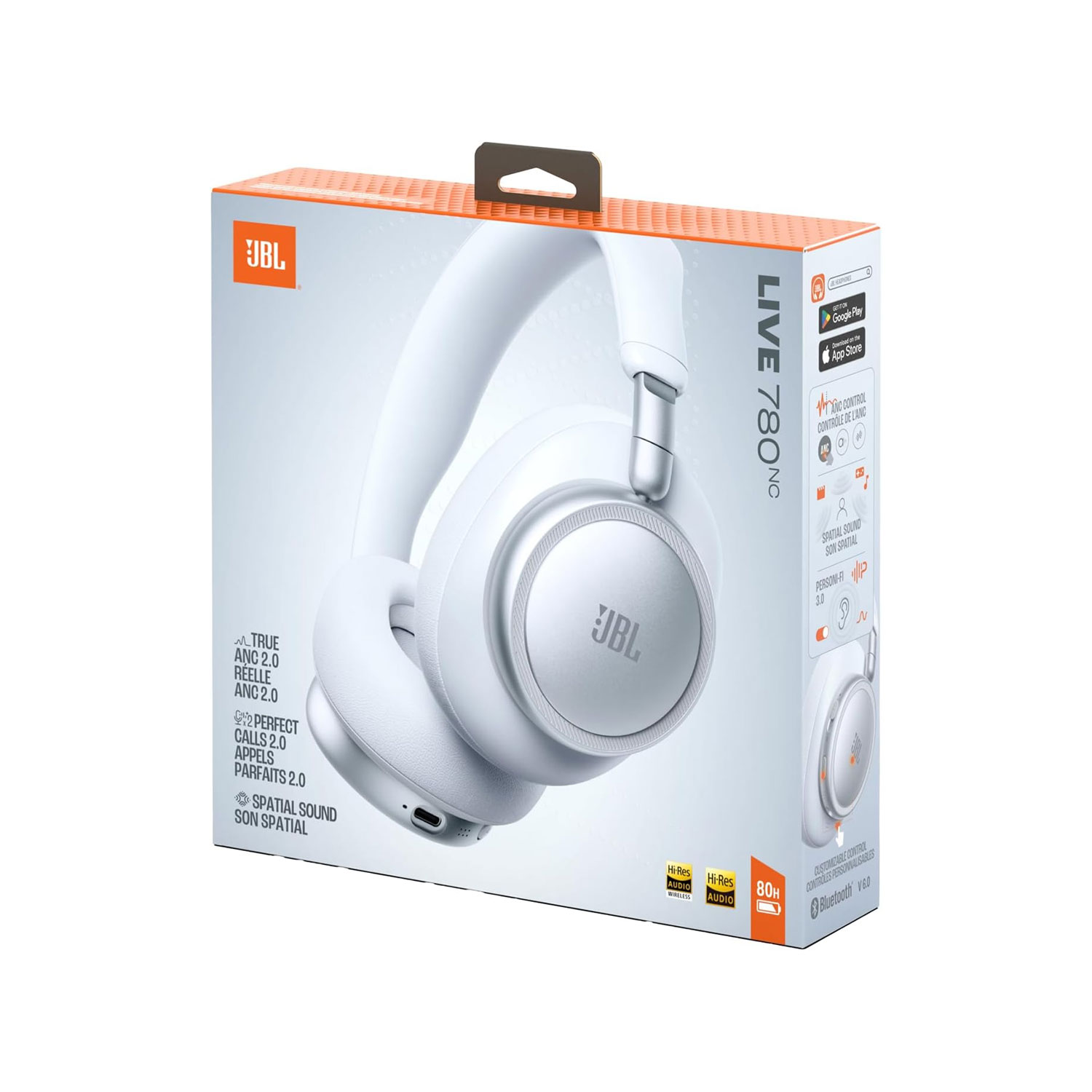 AUDÍFONOS JBL LIVE 780NC WIRELESS BLANCO - 6