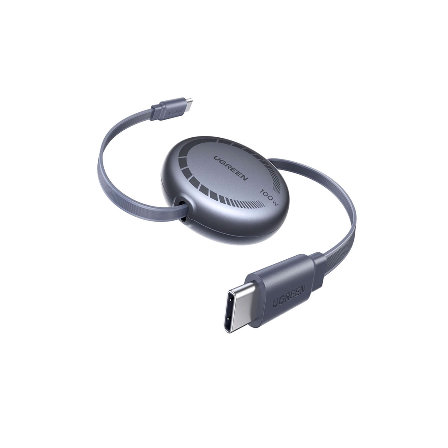 CABLE USB-C A USB-C UGREEN RETRÁCTIL 100W CARGA RÁPIDA PD 1M L531-65905 - 2