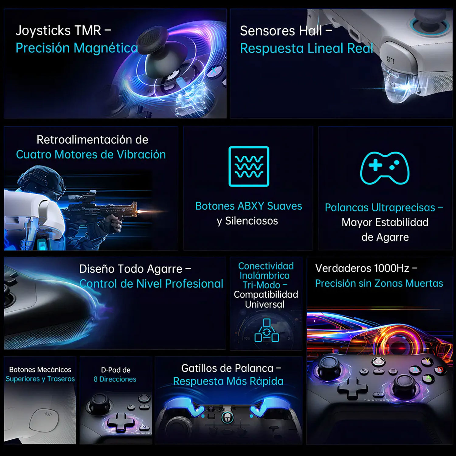 GAMEPAD GAMER THUNDEROBOT G30S GREY - 5