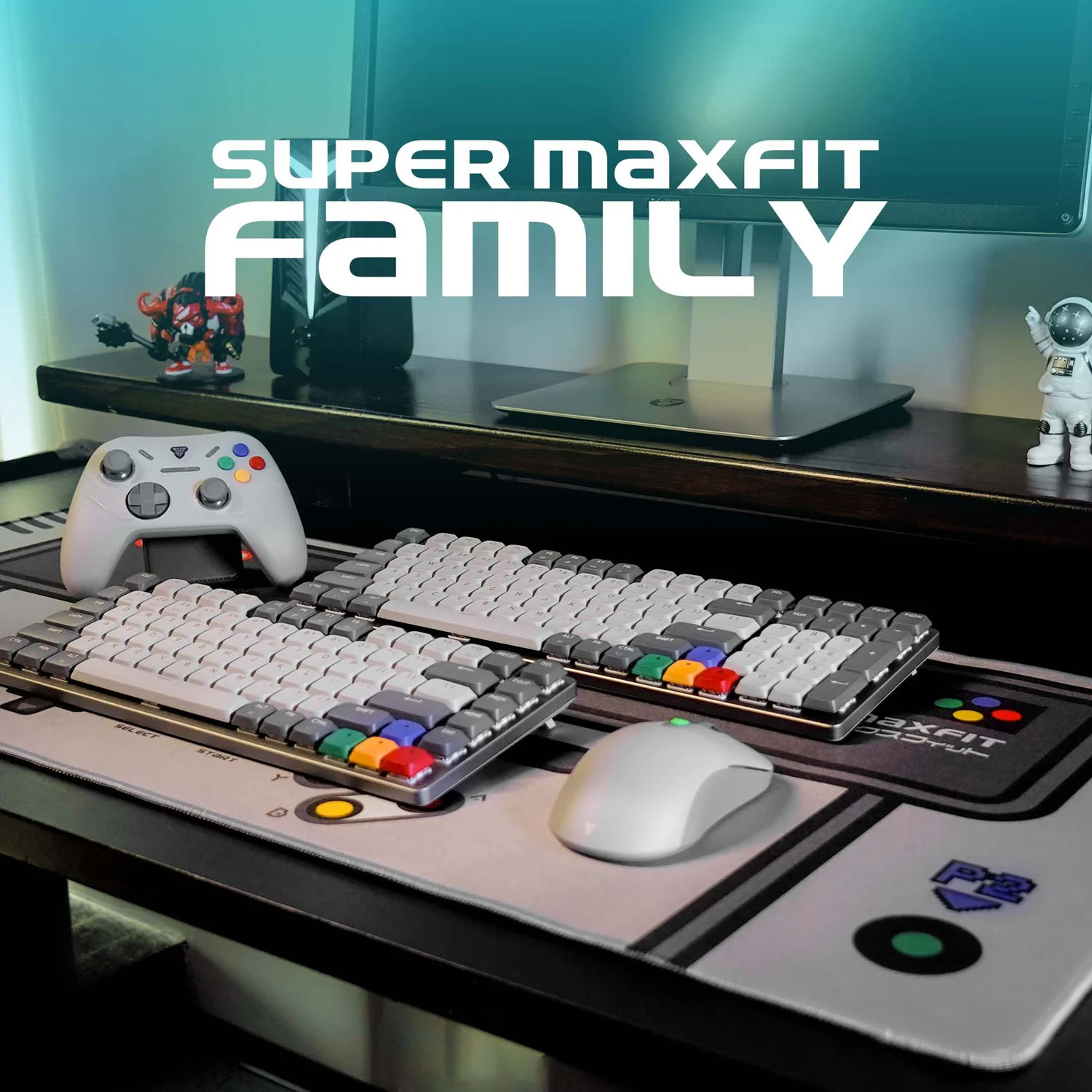 GAMEPAD FANTECH SCOOTER III WIRELESS INALÁMBRICO GRIS - 4