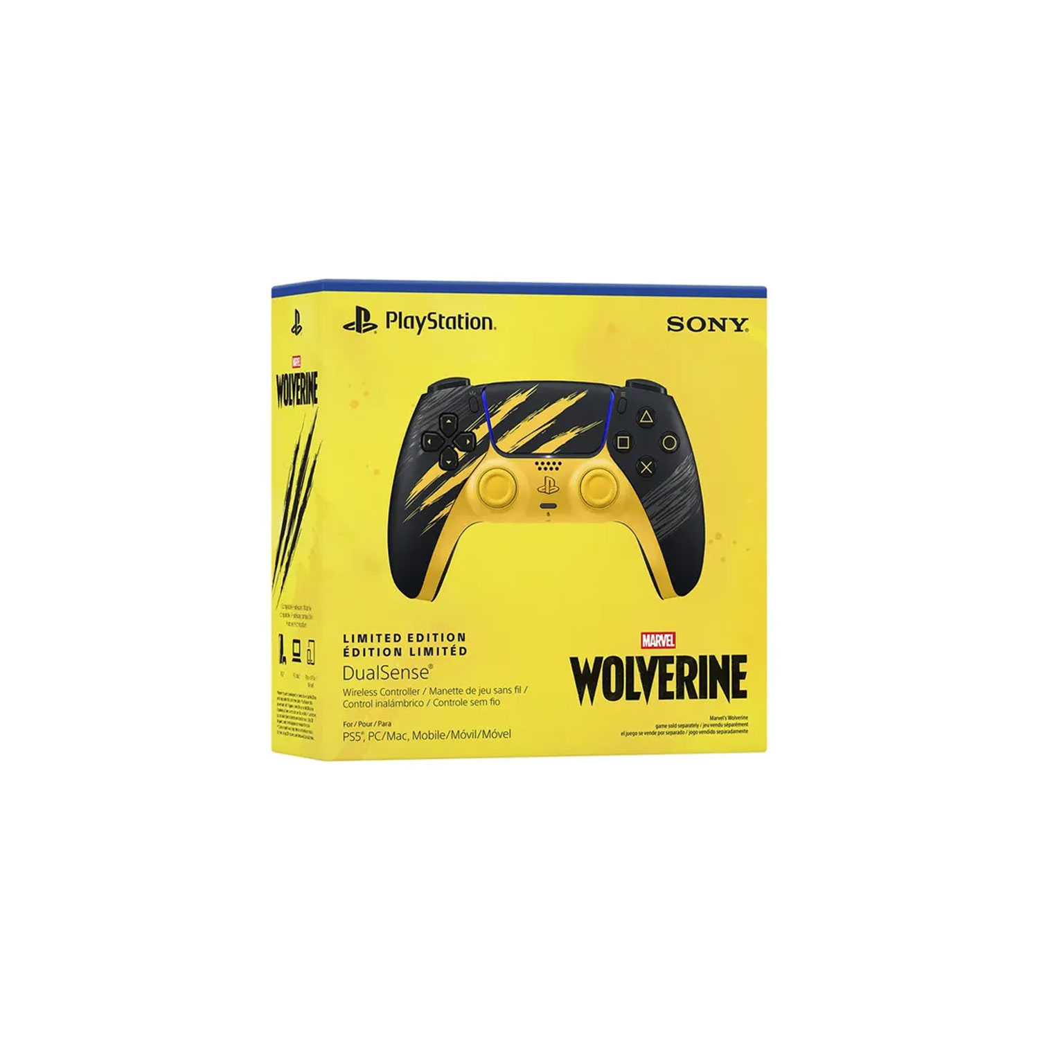 MANDO DUALSENSE PS5 EDICIÓN WOLVERINE BATTLE YELLOW - 5