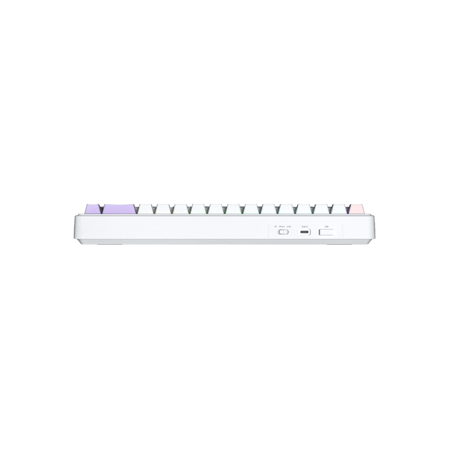 TECLADO GAMER AULA F65 INALÁMBRICO INGLÉS NIMBUS SWITCH V3 WHITE/PURPLE/PINK - 4