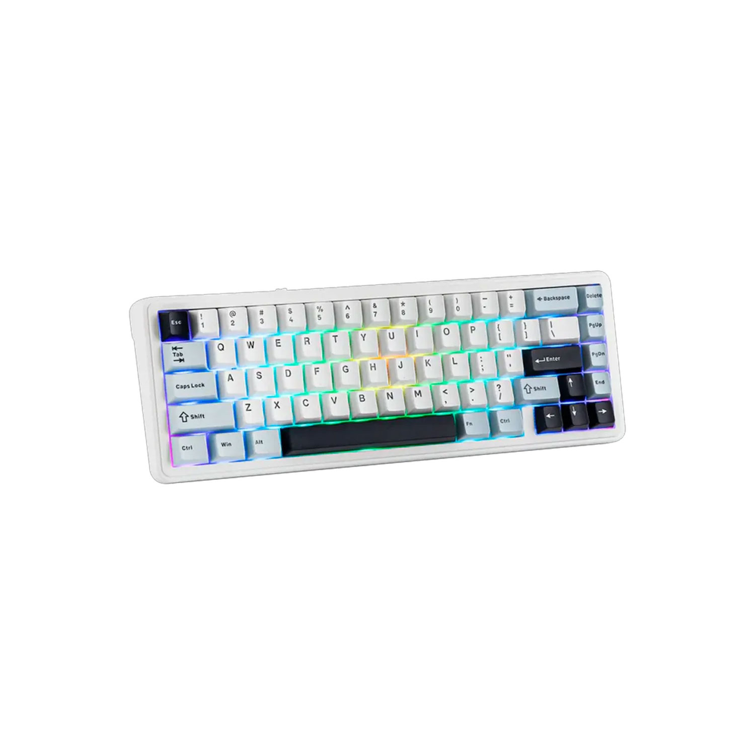 TECLADO GAMER AULA F65 INALÁMBRICO INGLÉS REAPER SWITCH WHITE/BLUE/DARK PURPLE - 1