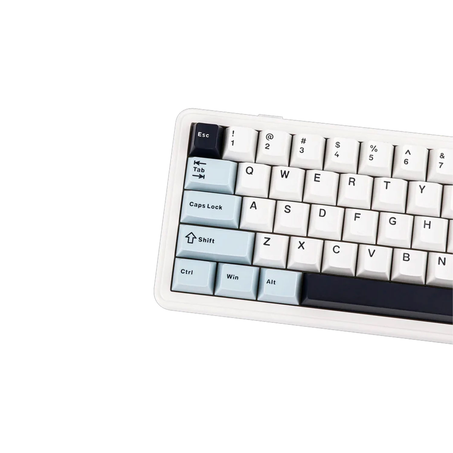 TECLADO GAMER AULA F65 INALÁMBRICO INGLÉS REAPER SWITCH WHITE/BLUE/DARK PURPLE - 2