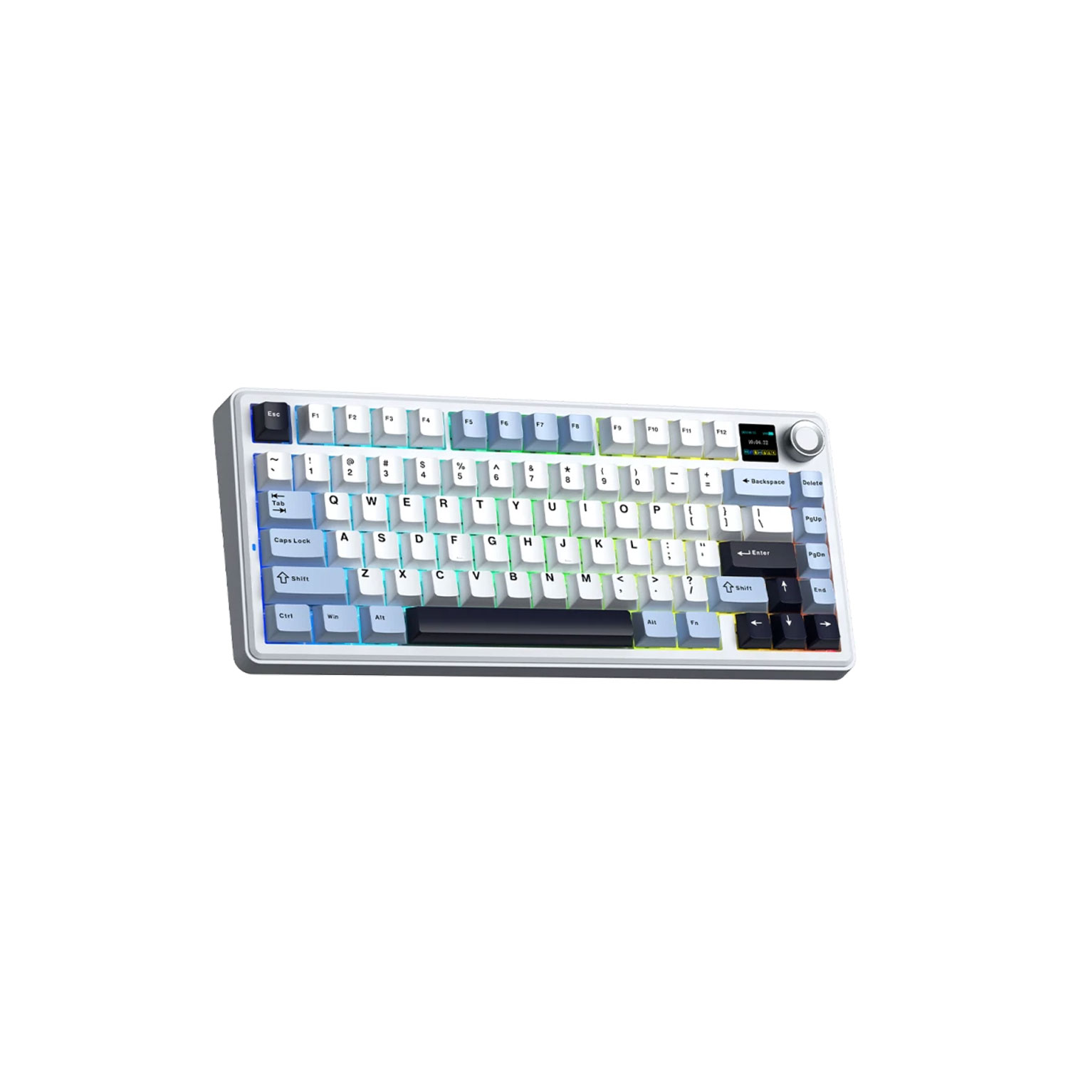 TECLADO GAMER AULA F75 MAX INALÁMBRICO ESPAÑOL REAPER SWITCH BLUE/WHITE/DARK PURPLE - 2