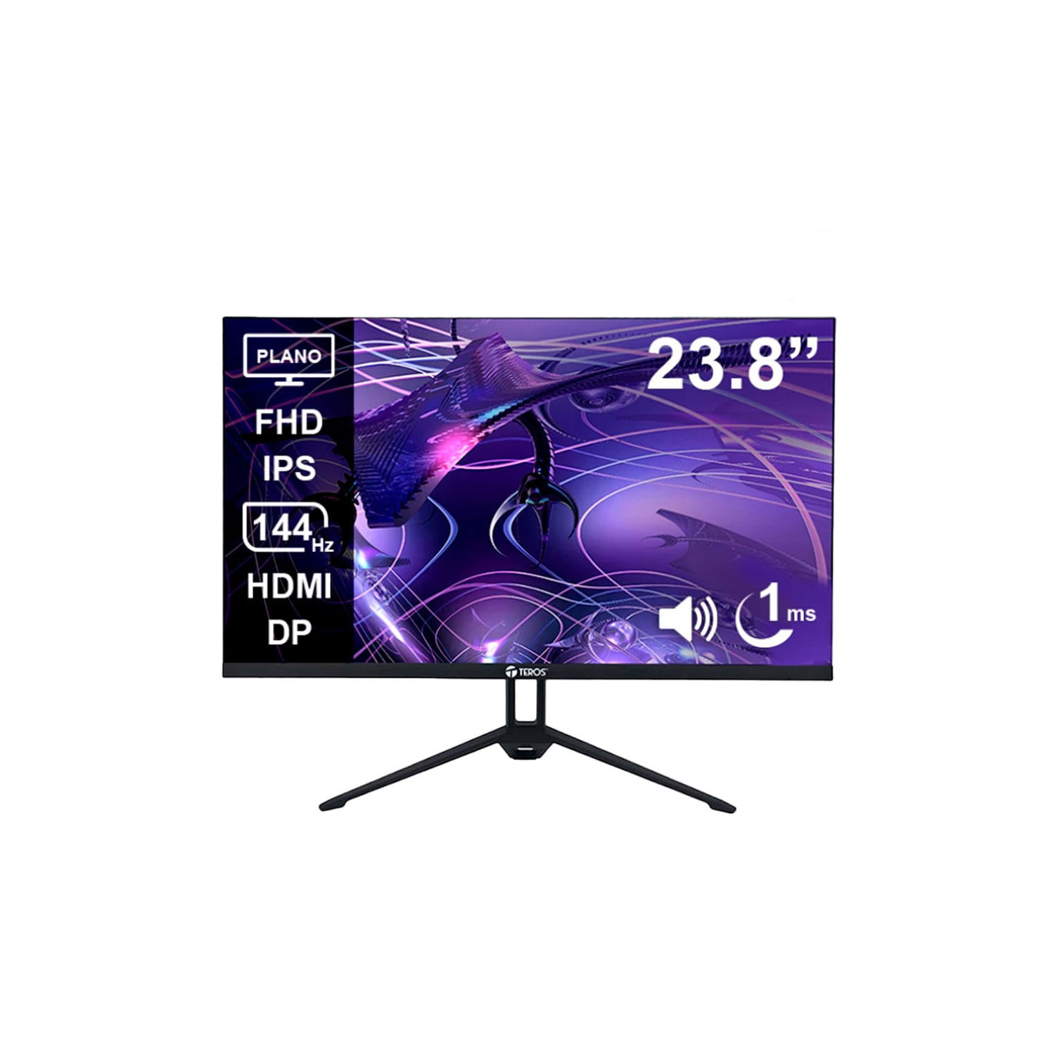 MONITOR TEROS 23.8' IPS FHD 144HZ 1MS HDMI DISPLAYPORT VESA FREESYNC TE-2417S - 1