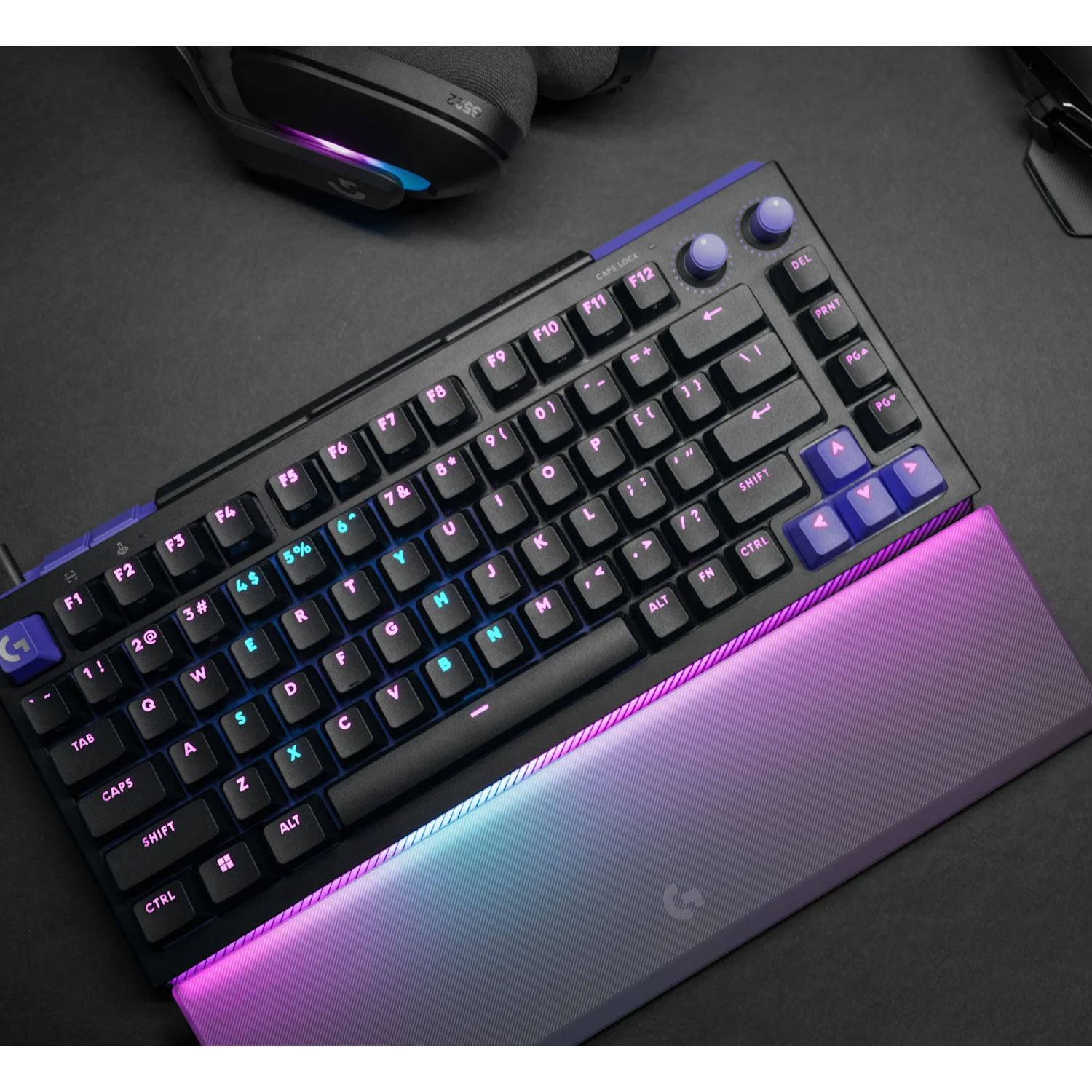 REPOSAMUÑECAS LOGITECH G512 X 75 PARA TECLADO TRANSPARENTE - 5