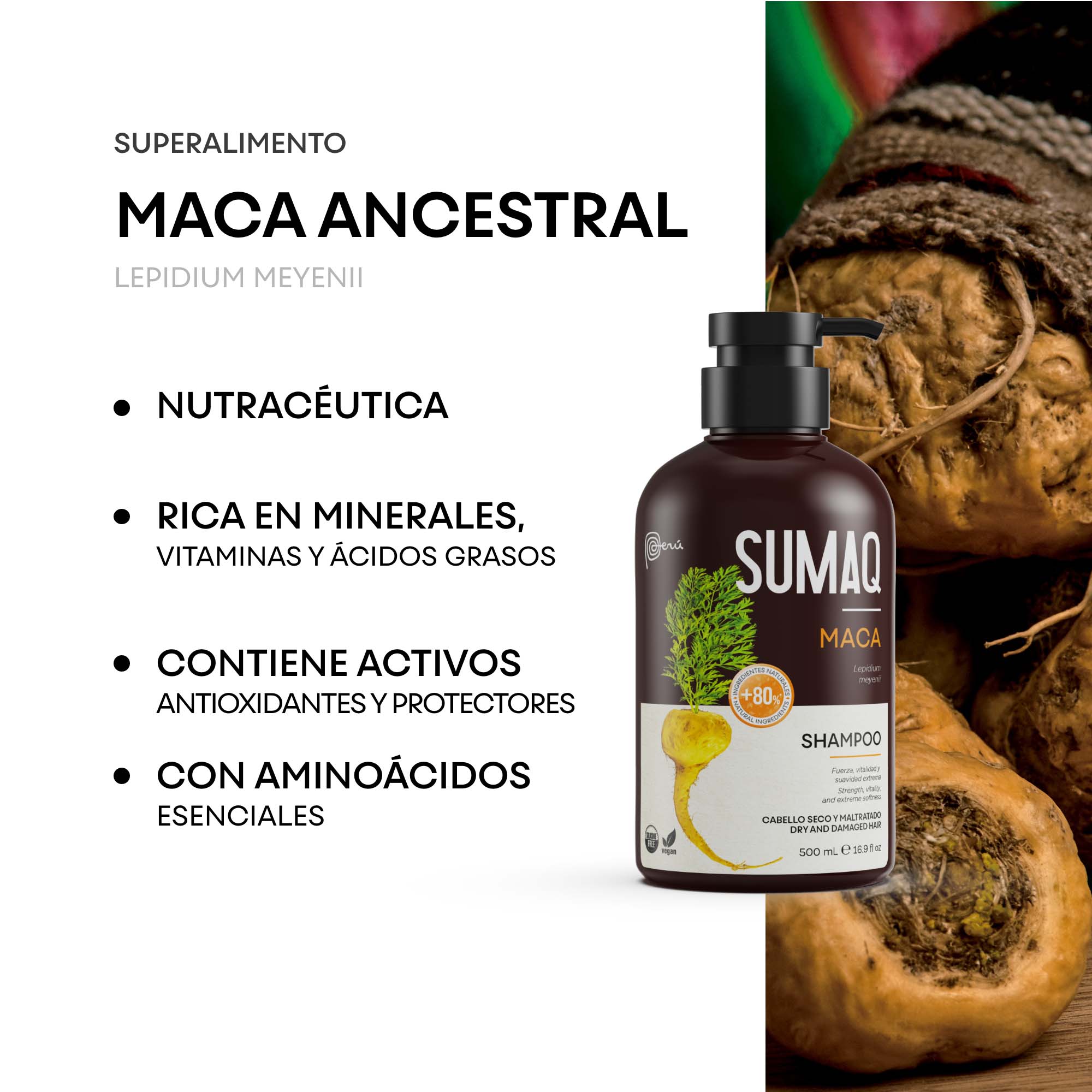 SHAMPOO SUMAQ MACA X 500 ML - 8