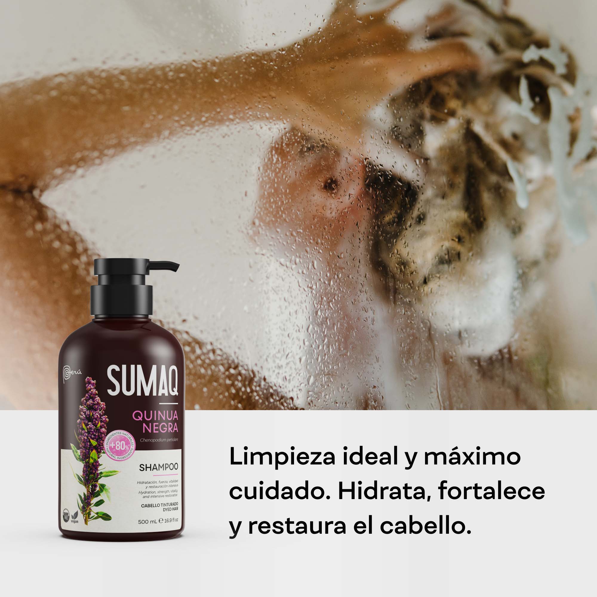 SHAMPOO SUMAQ QUINUA NEGRA X 500 ML - 3