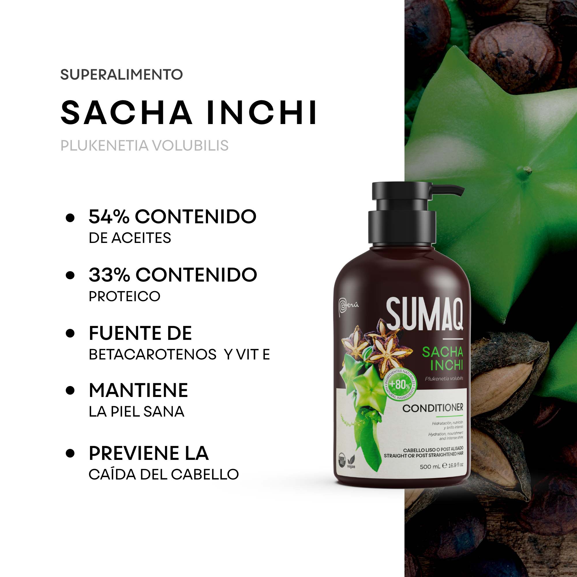 ACONDICIONADOR SUMAQ 500ML SACHA INCHI - 5