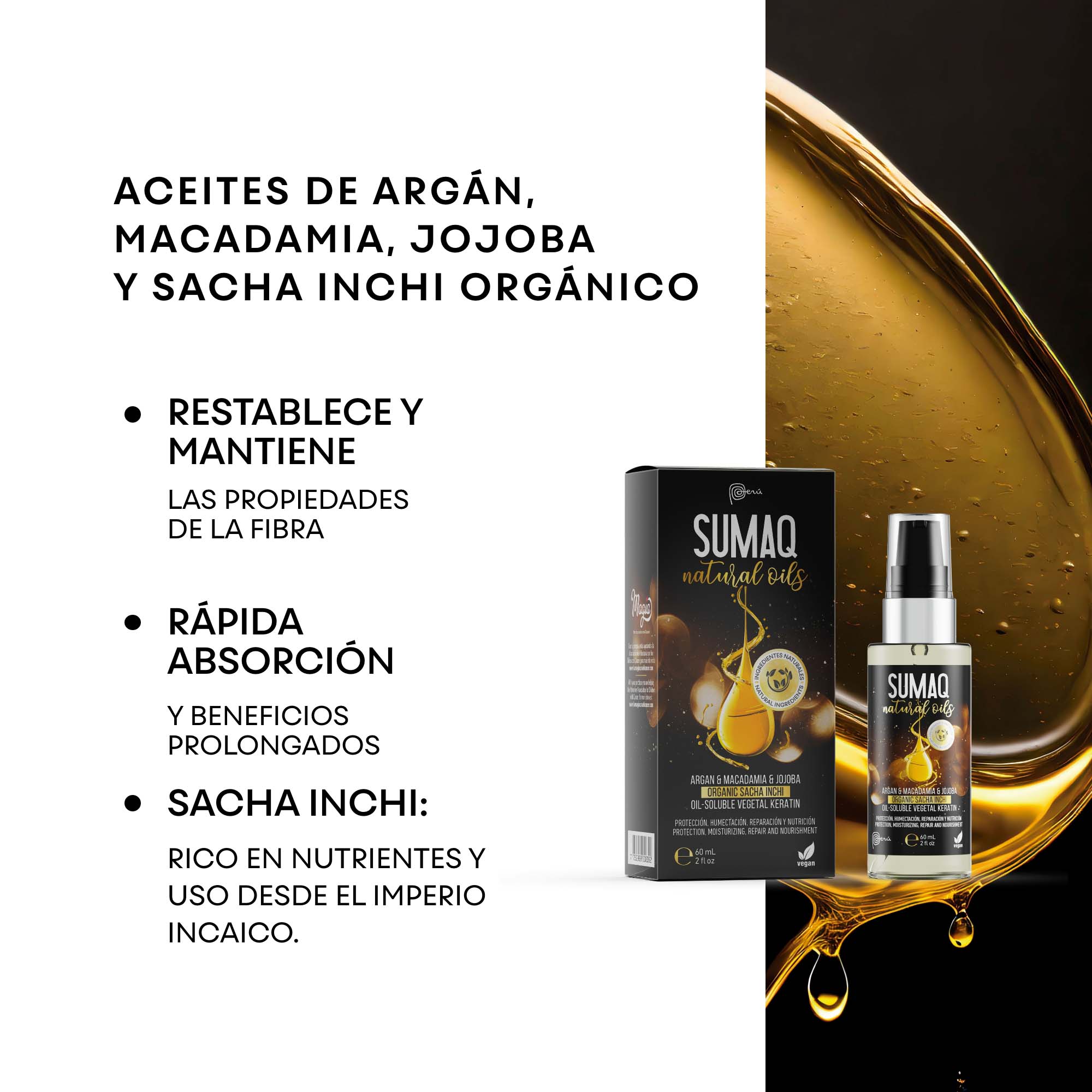 TRATAMIENTO SUMAQ 60ML NATURALS OILS - 2