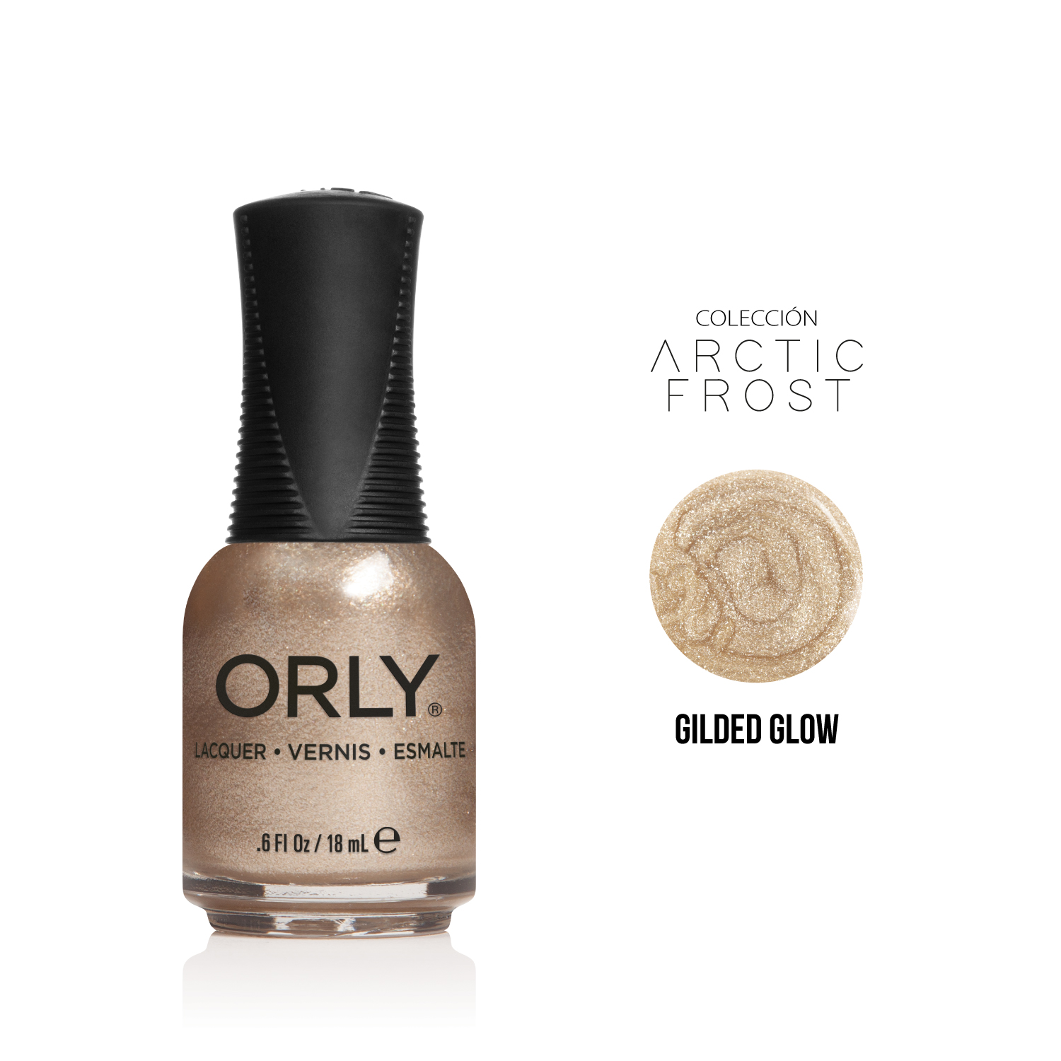 Orly GelFX Arctic Frost Nagellack – Gilded Glow, 9 Ml, Vegan, Langanhaltend Bis 21 Tage, Mit Vitaminen