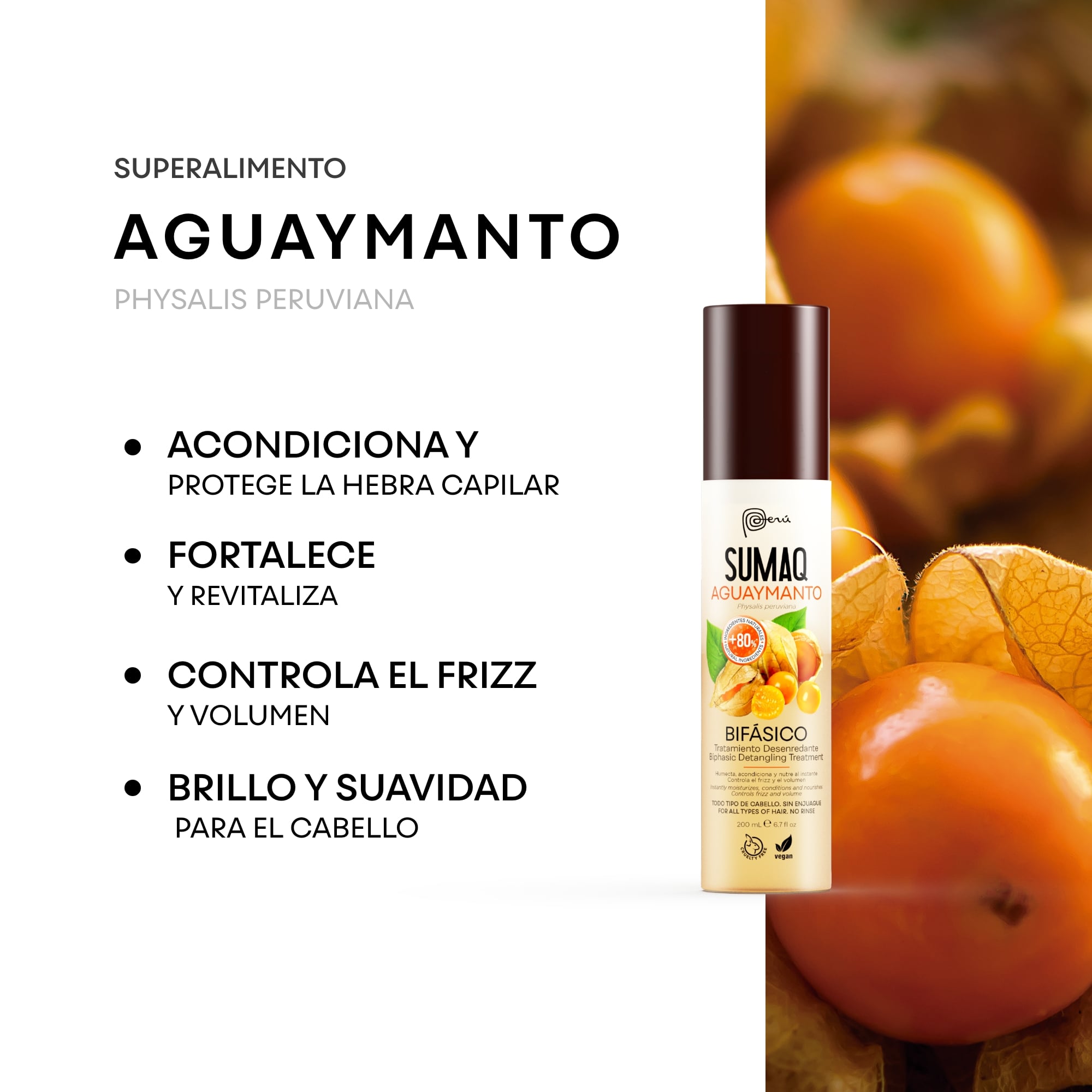 TRATAMIENTO SUMAQ BIFÁSICO AGUAYMANTO X 200 ML - 2