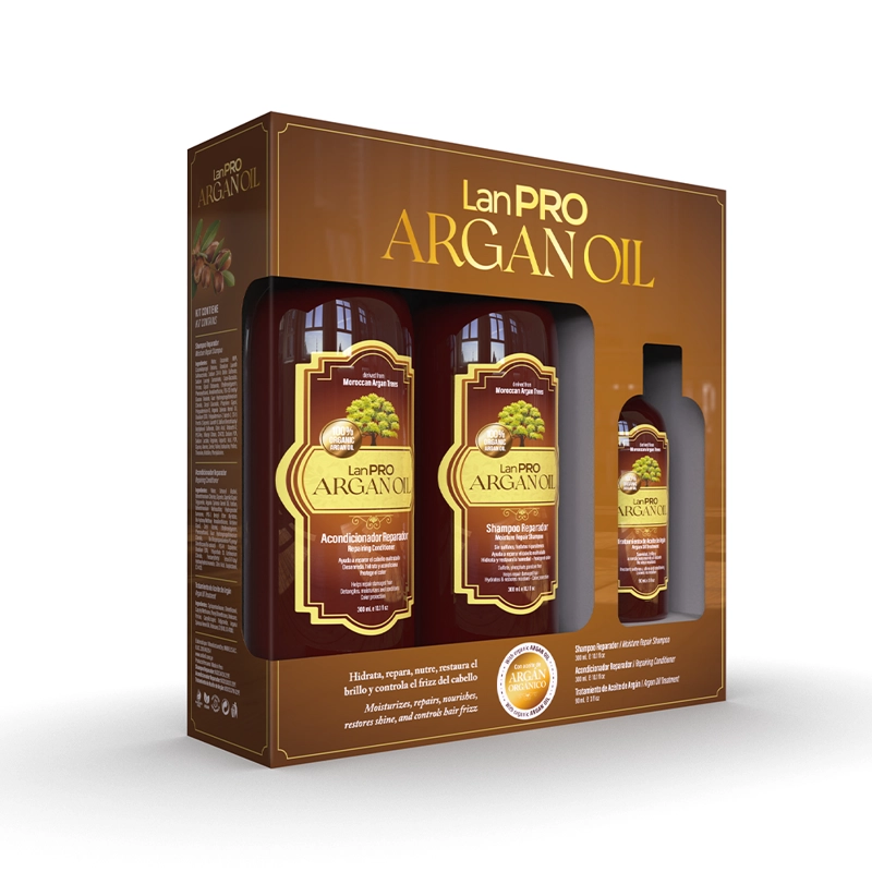 PACK LANPRO ARGAN OIL – SHAMPOO + ACONDICIONADOR + ACEITE - 3