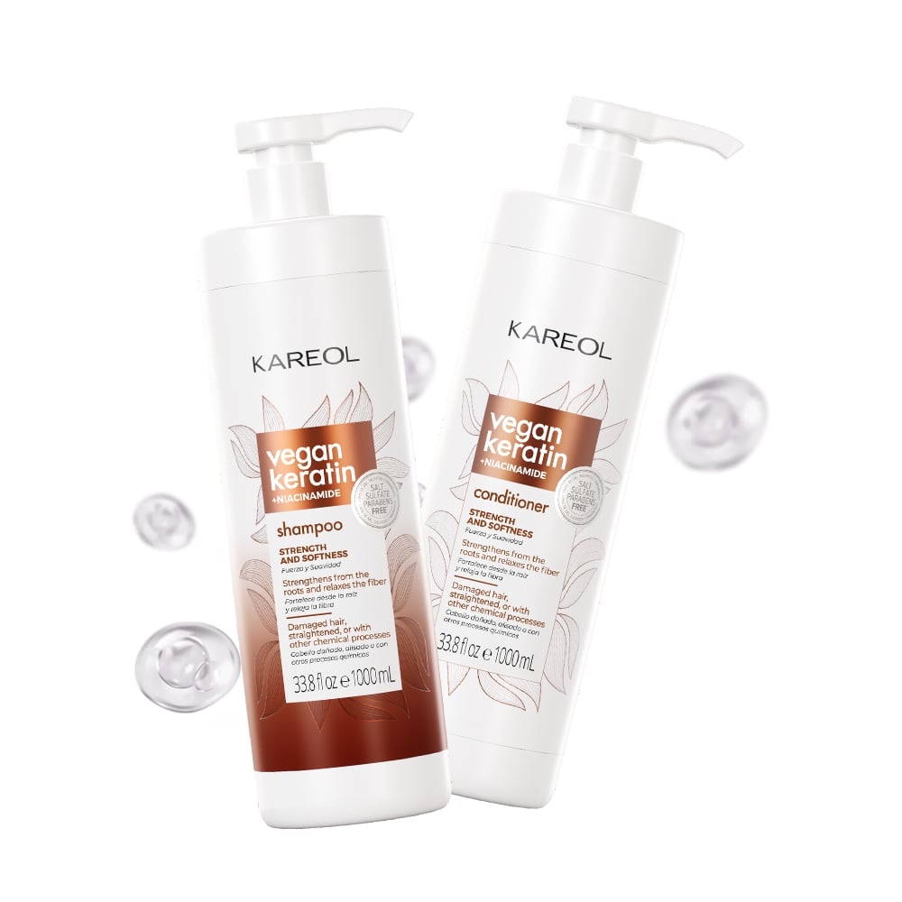 SHAMPOO KAREOL KERATINA VEGANA + NIACINAMIDE X 1000 ML - 2