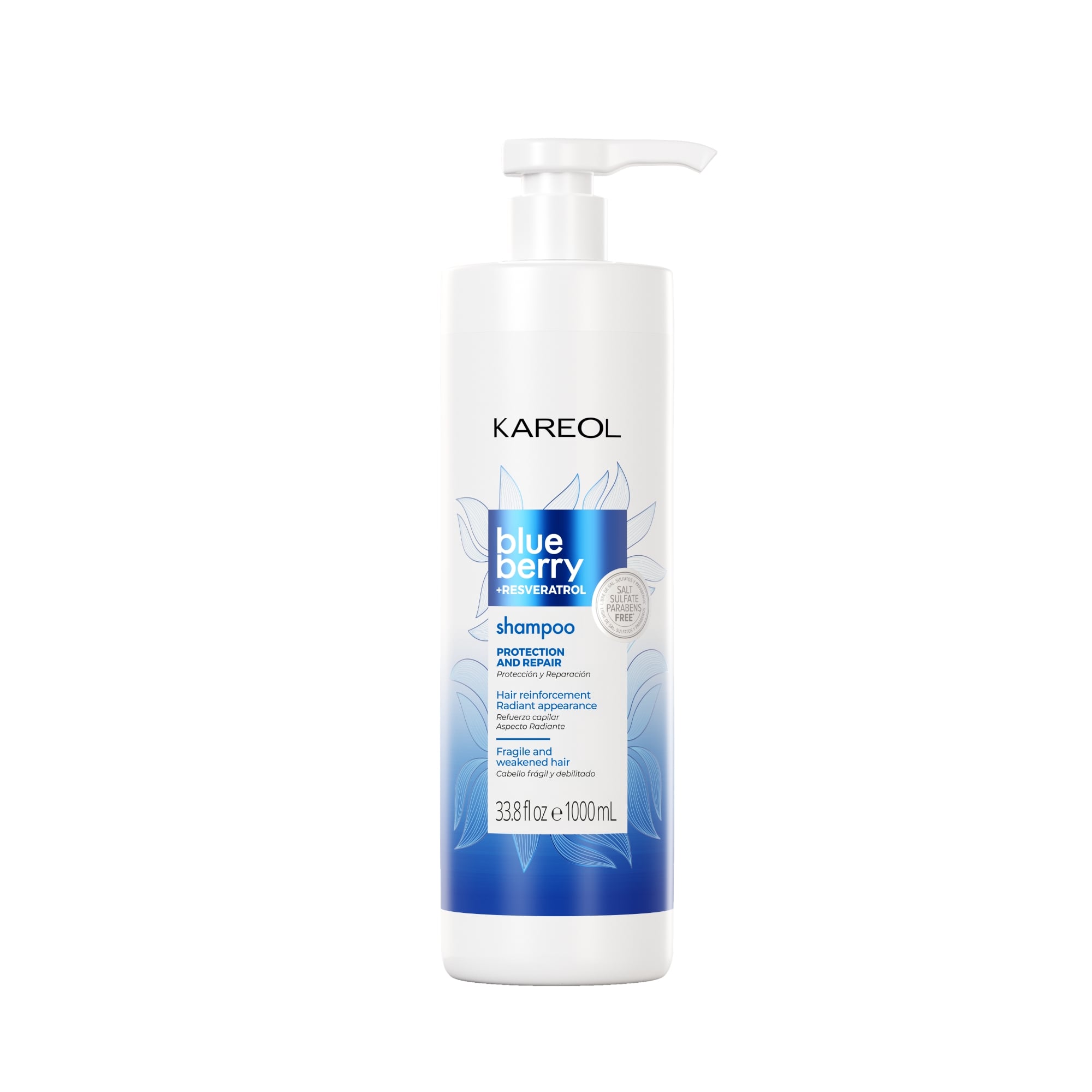 SHAMPOO KAREOL BLUEBERRY + RESVERATROL X 1000 ML - 1