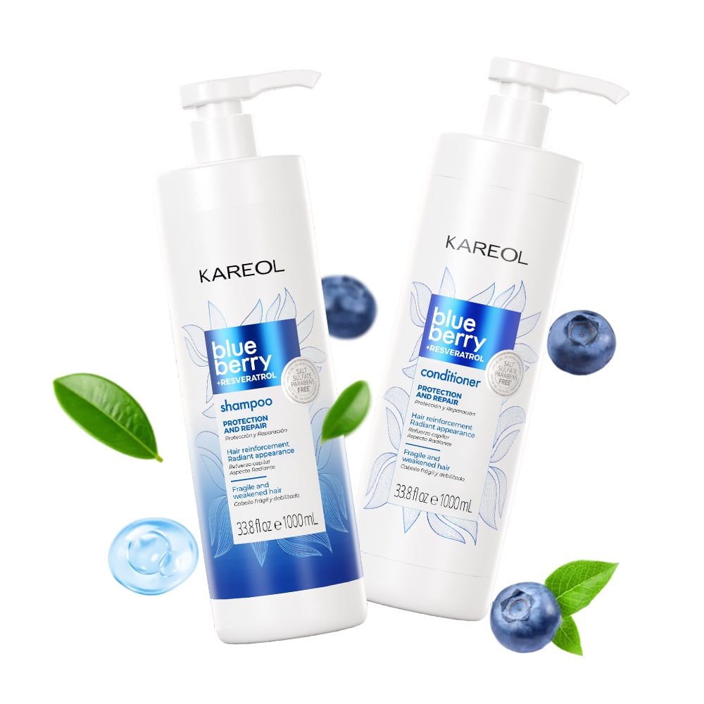 SHAMPOO KAREOL BLUEBERRY + RESVERATROL X 1000 ML - 2