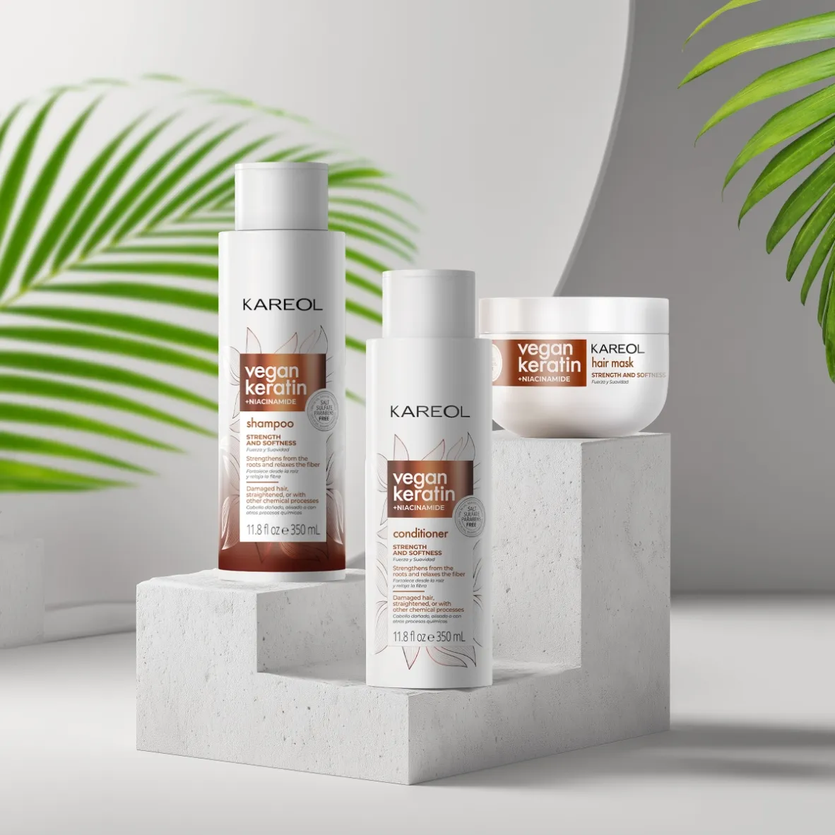 MÁSCARA KAREOL KERATINA VEGANA + NIACINAMIDE X 300 GR - 3